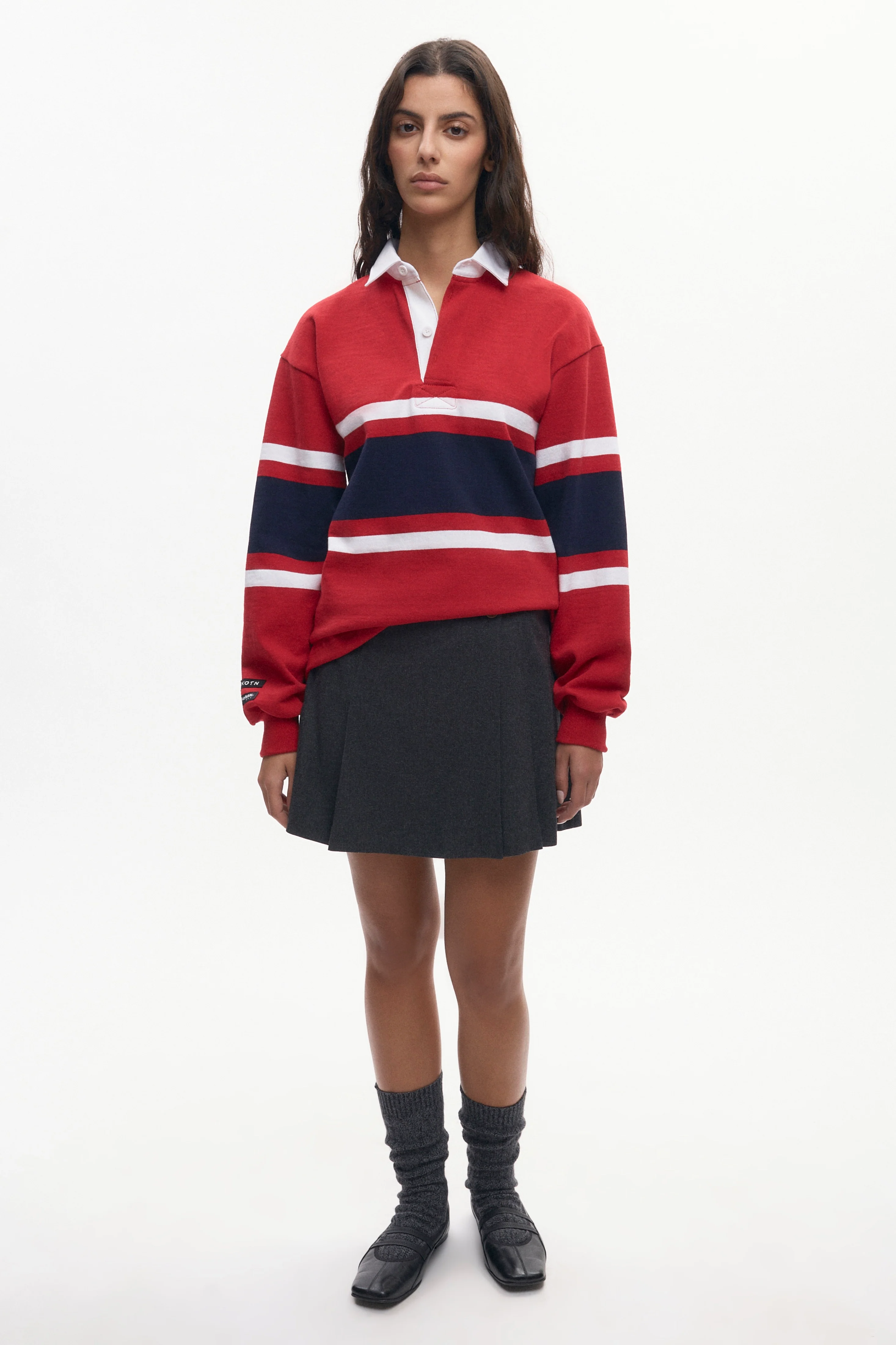 Barbarian Rugby in Dark Red/Navy/White - Image 3