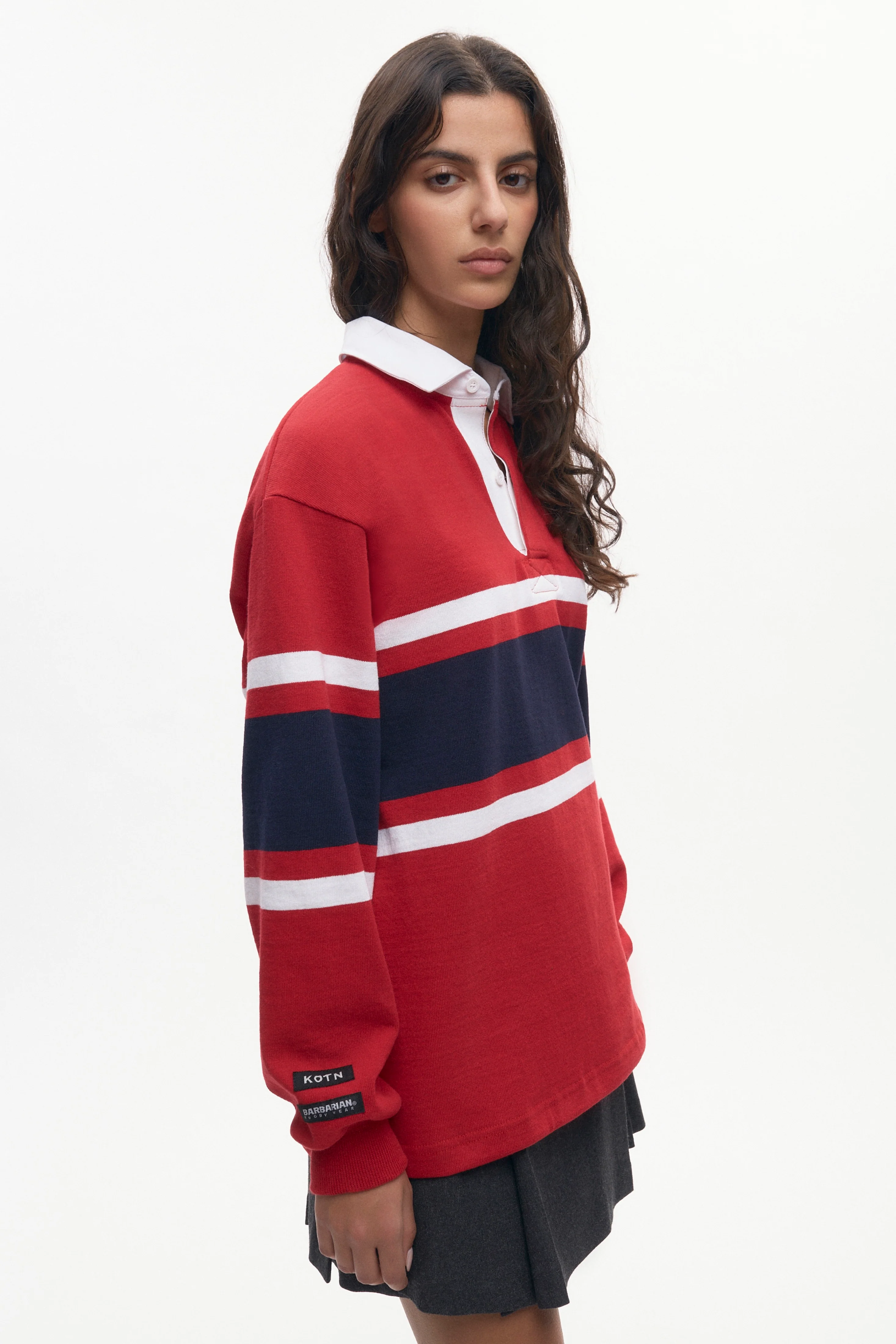 Barbarian Rugby in Dark Red/Navy/White - Image 6