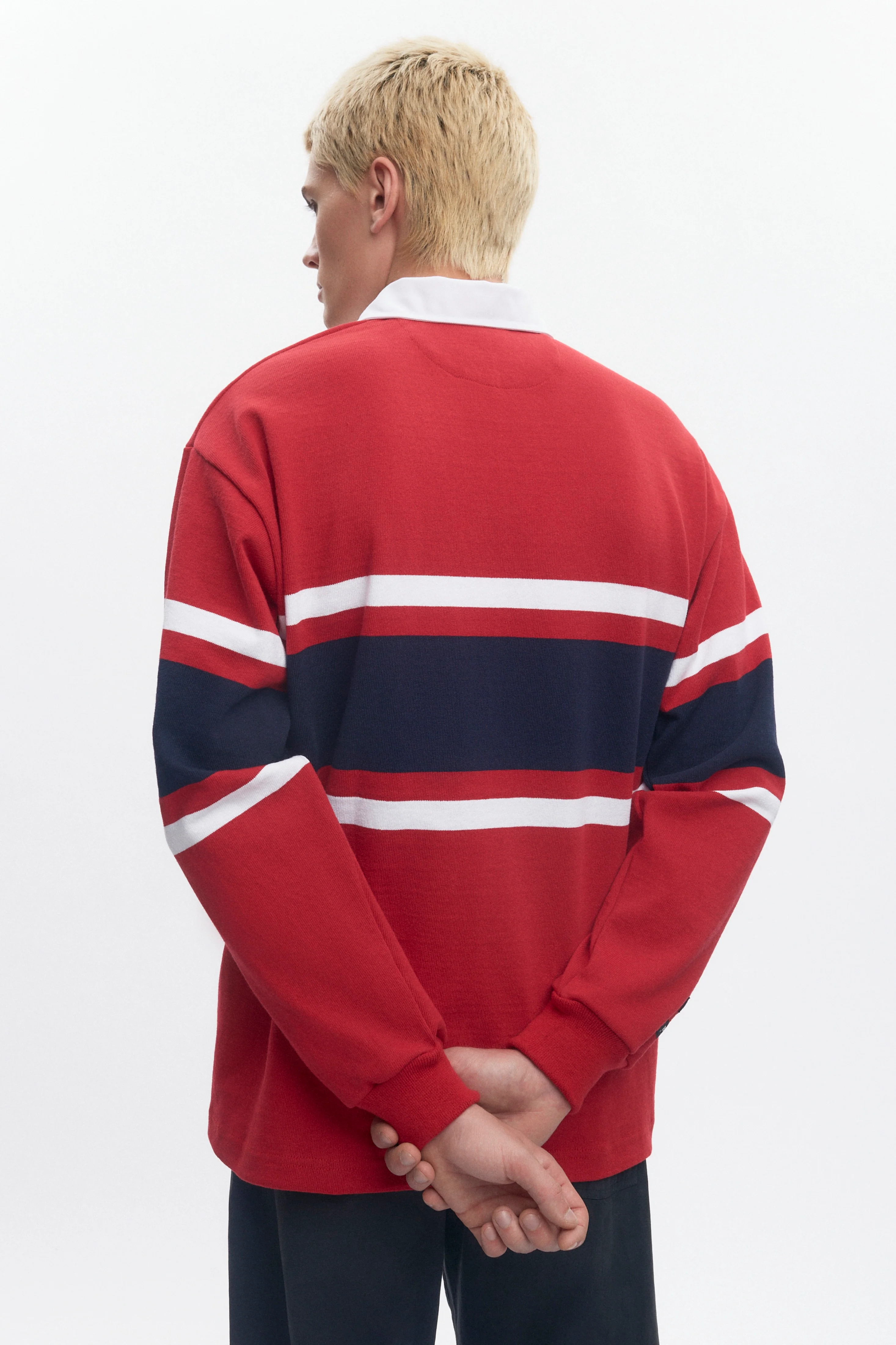 Barbarian Rugby in Dark Red/Navy/White - Image 7
