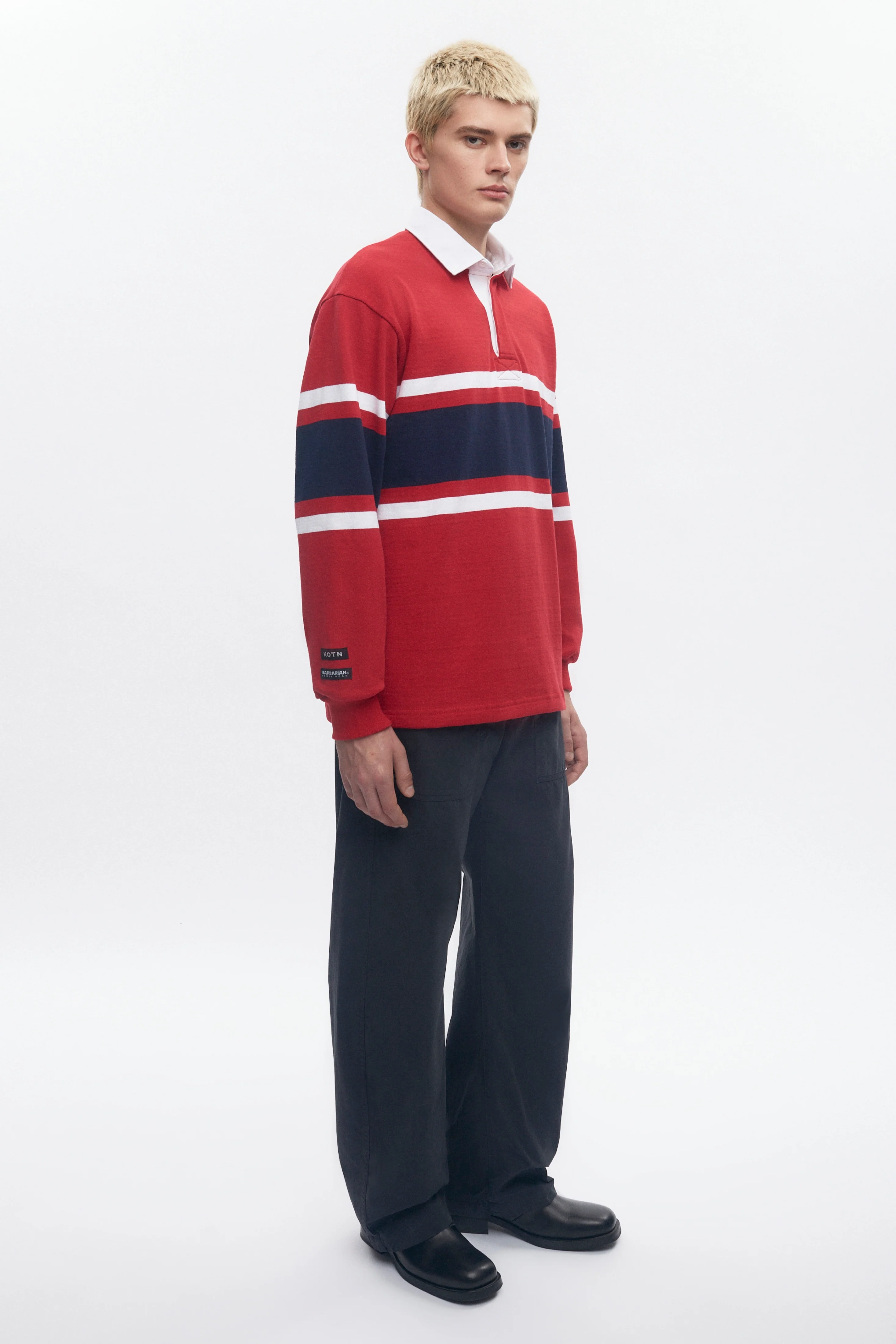 Barbarian Rugby in Dark Red/Navy/White - Image 8