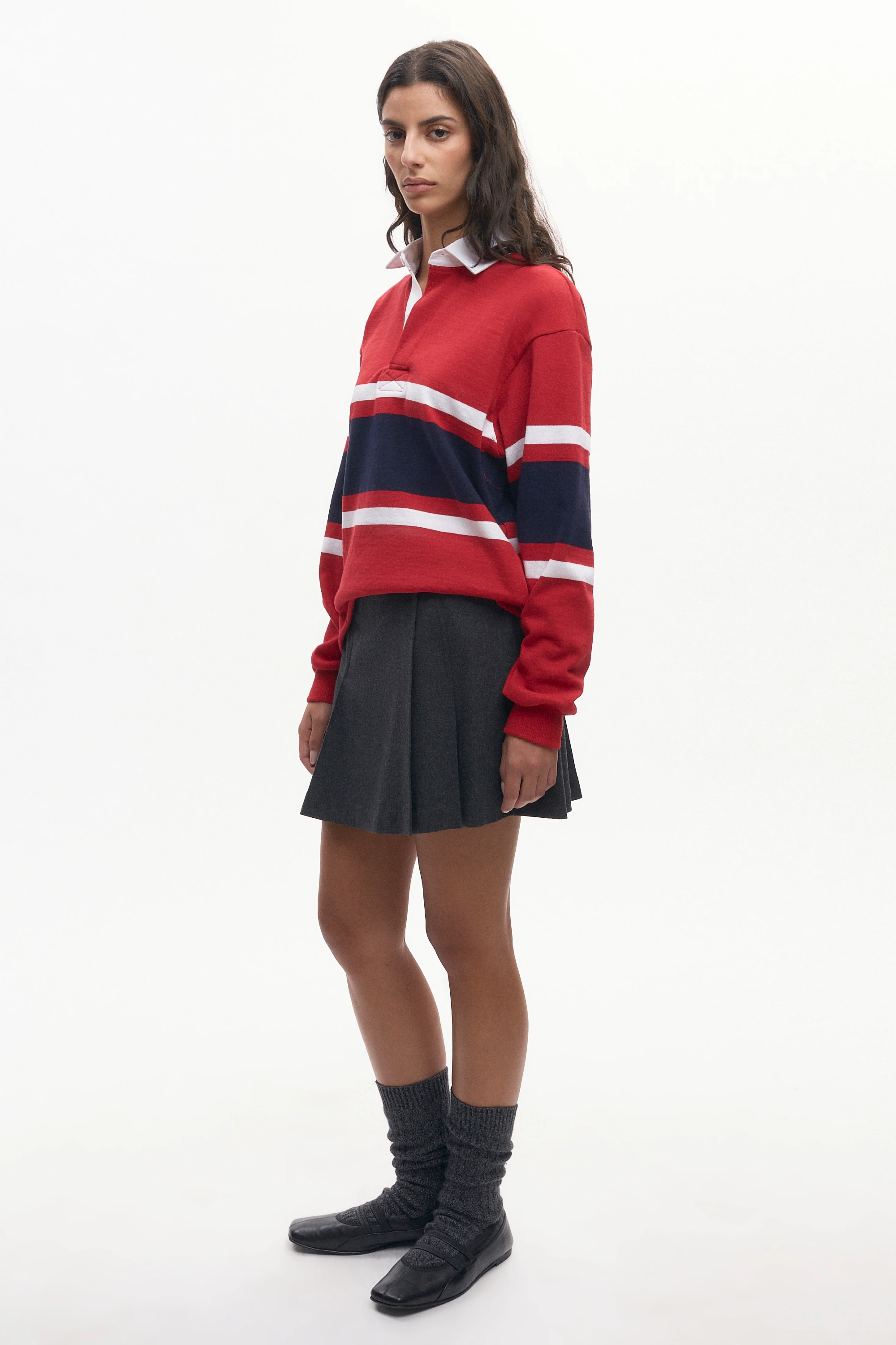 Barbarian Rugby in Dark Red/Navy/White - Image 9