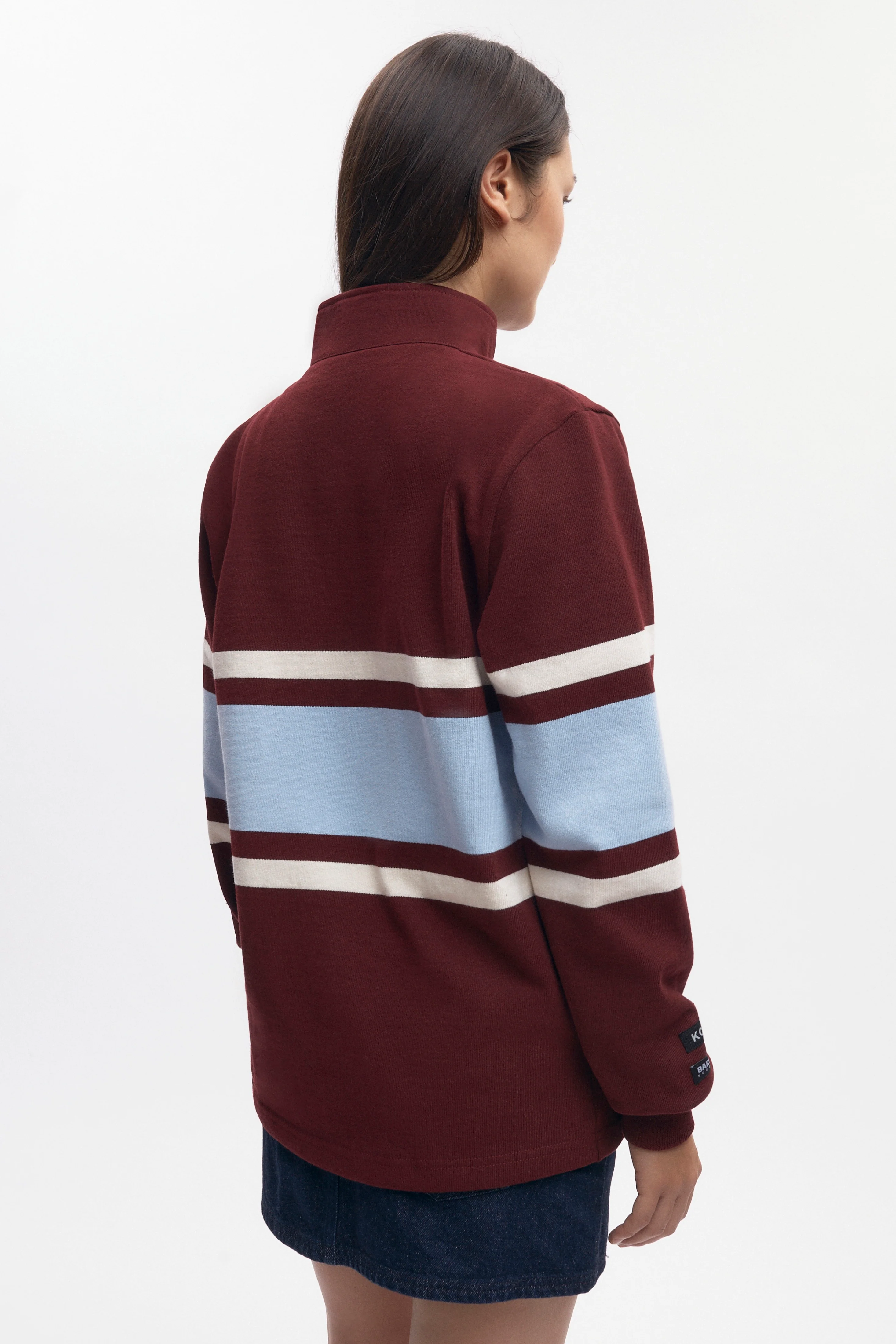 Barbarian Zip Rugby in Harvard/Powder/Ivory - Image 6