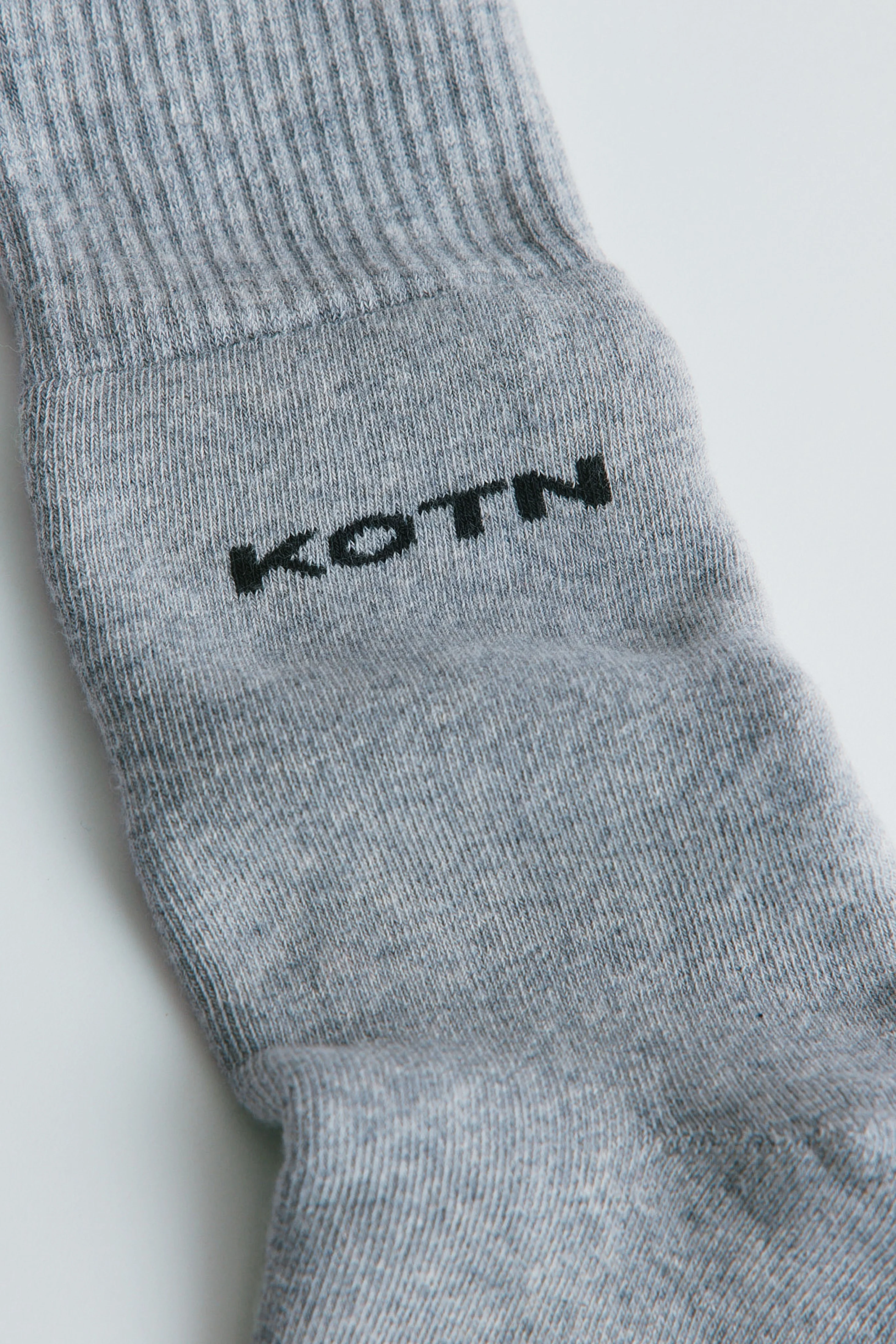 Crew Socks in Grey Mix - Image 3