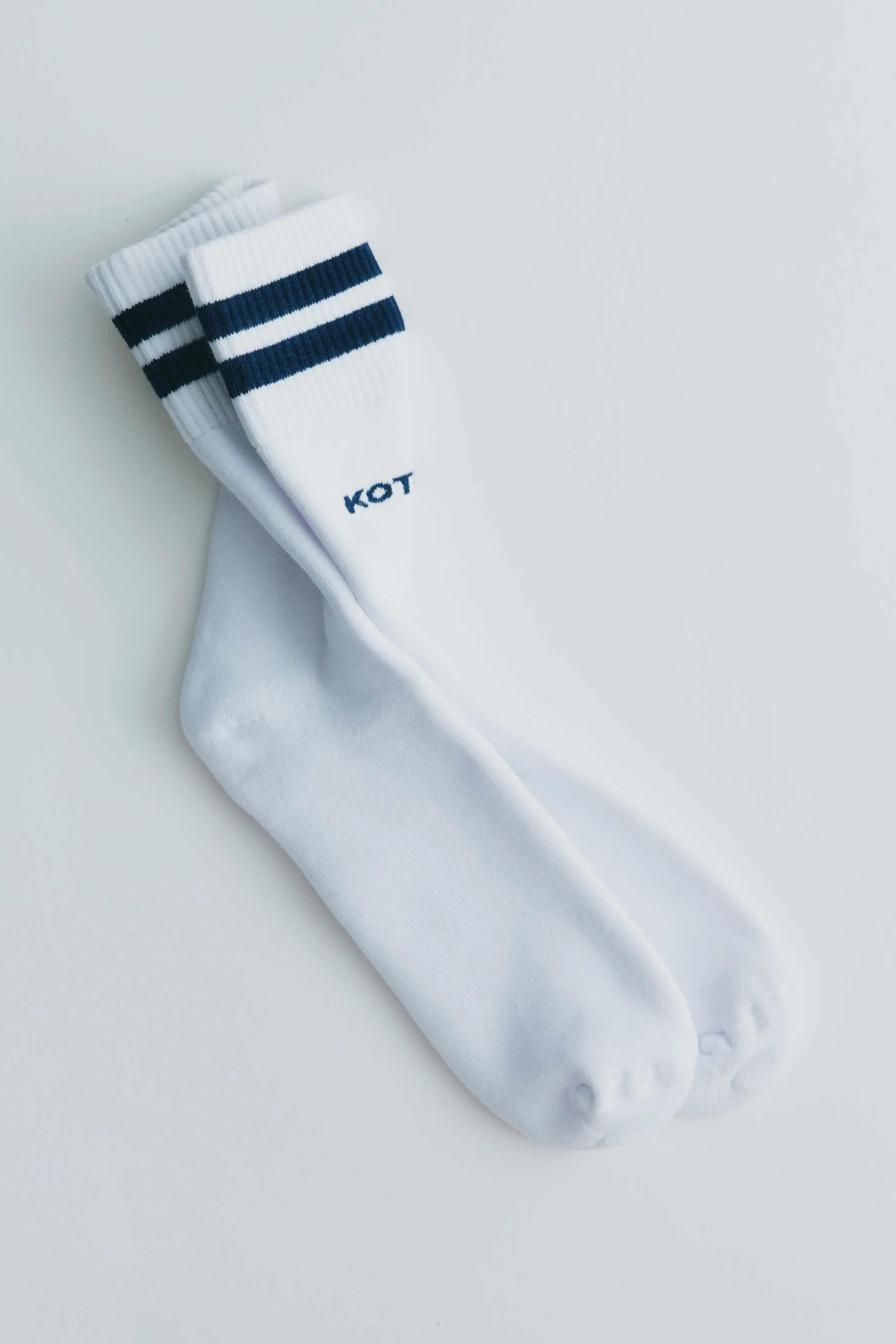 Crew Socks in Midnight Stripe - Image 2