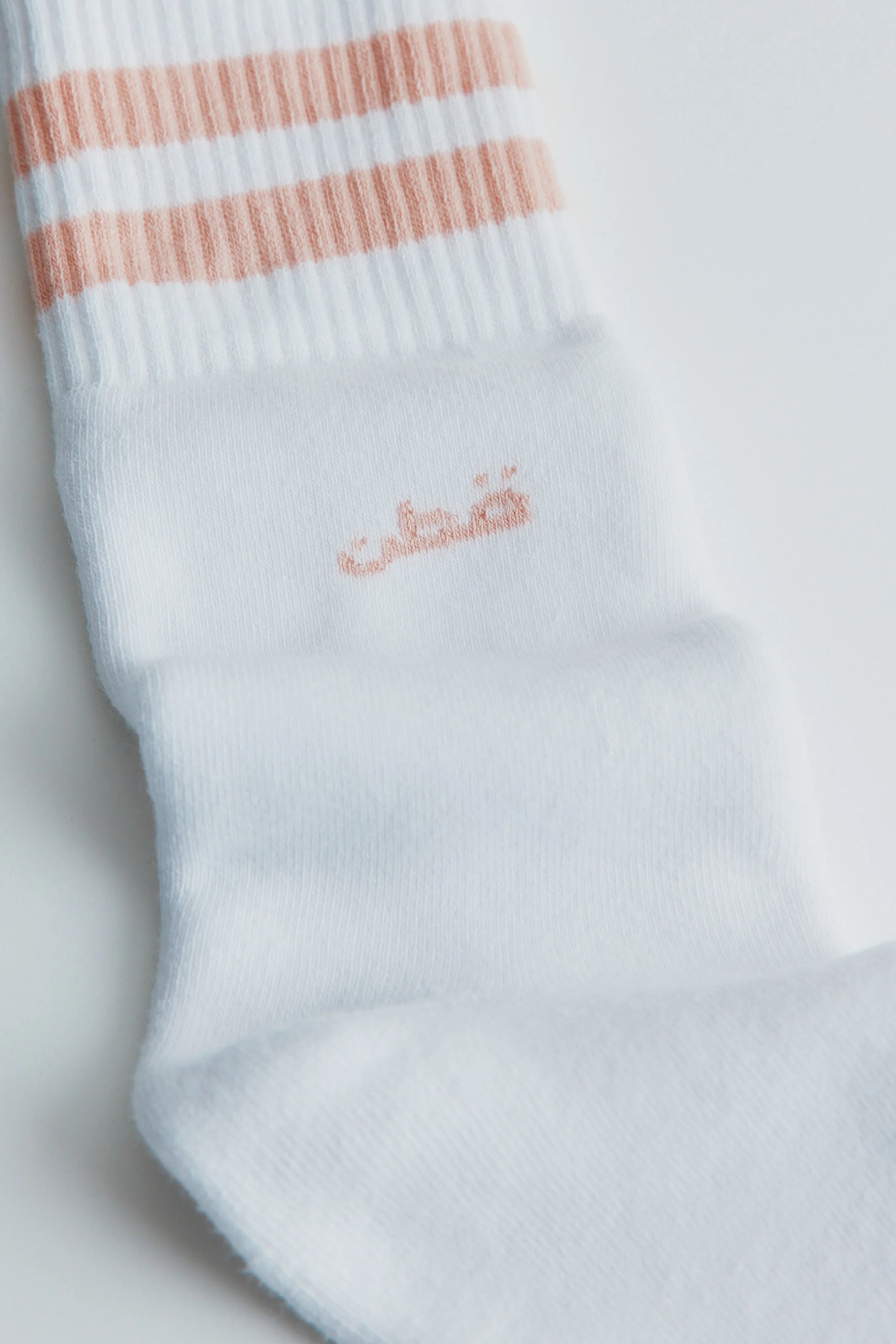 Crew Socks in Rose Stripe - Image 3