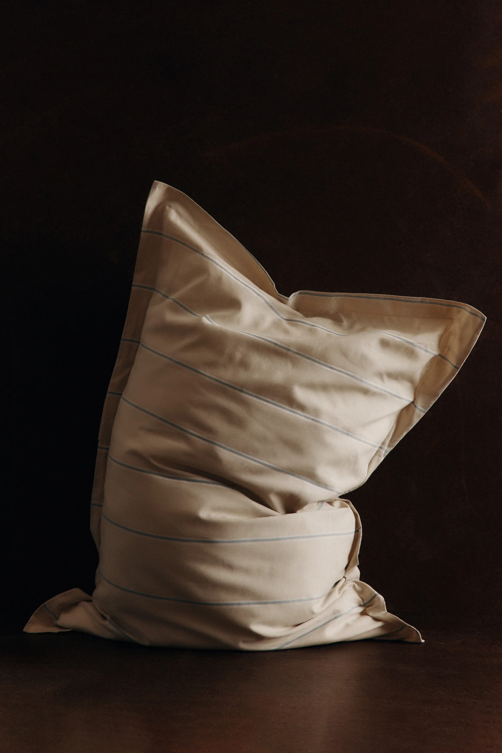 Duvet Cover and Sham Set in Sand/Natural Stripe - Image 2