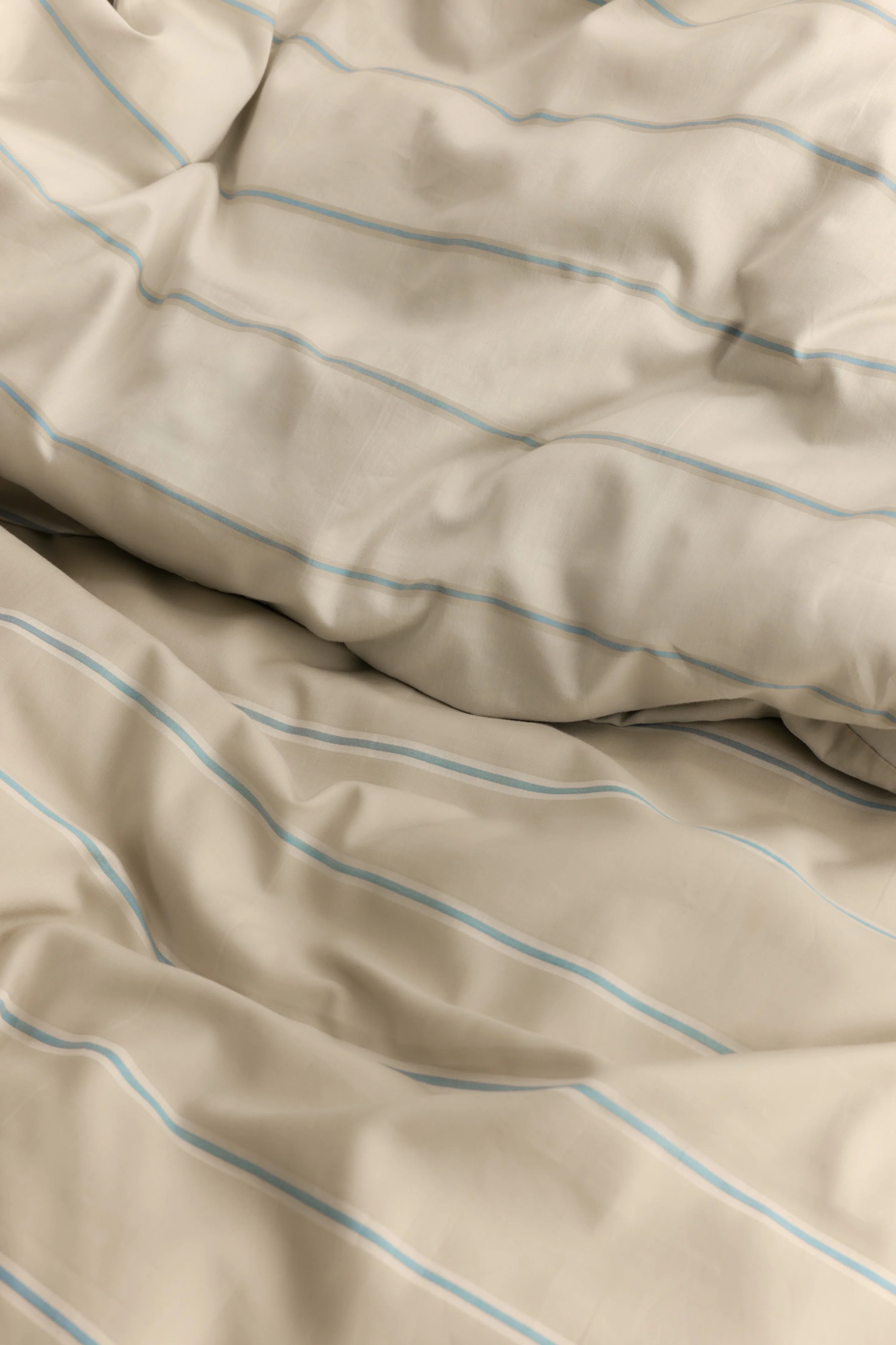 Duvet Cover and Sham Set in Sand/Natural Stripe - Image 3