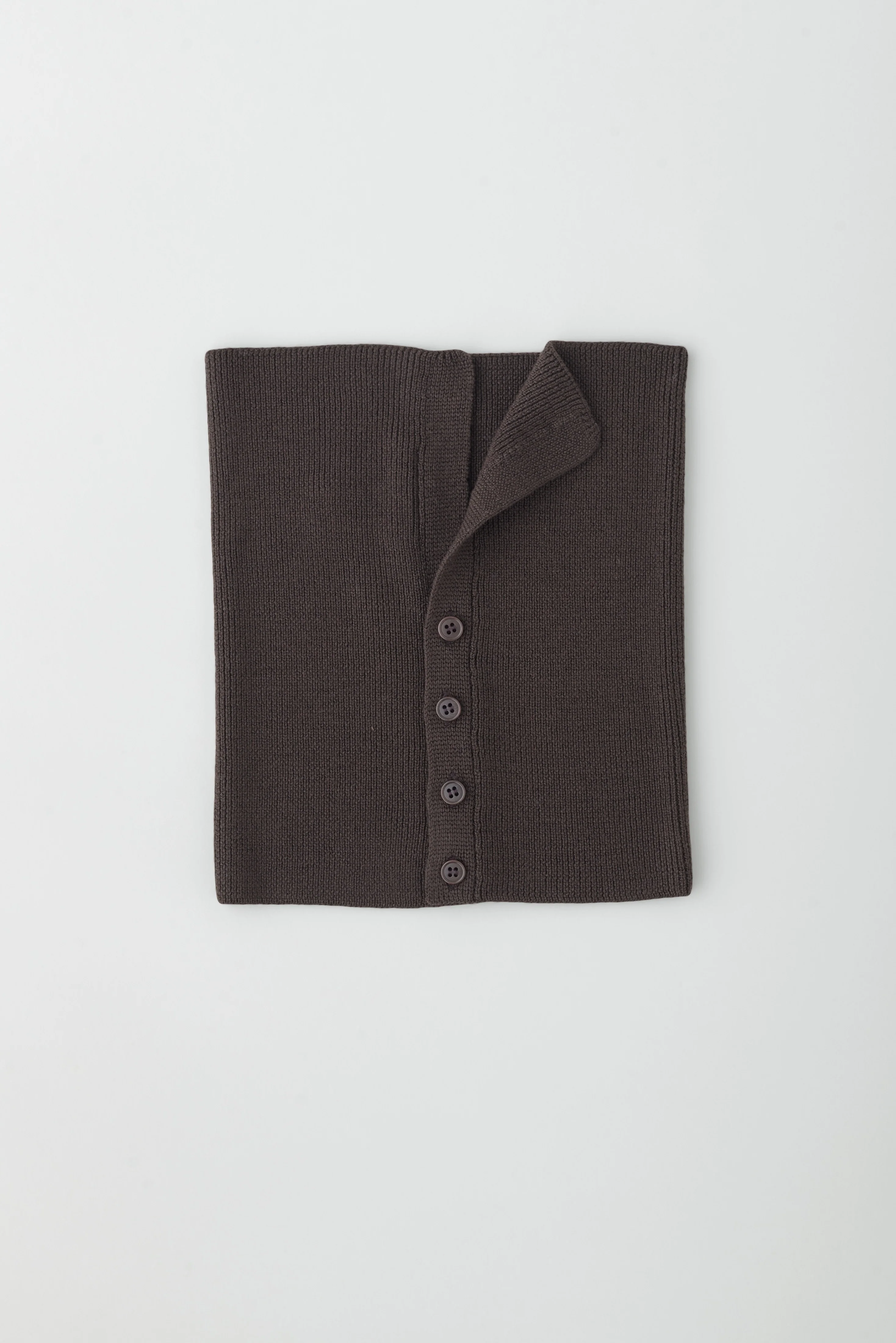 Elba Merino Neckwarmer in Coffee Bean - Image 7