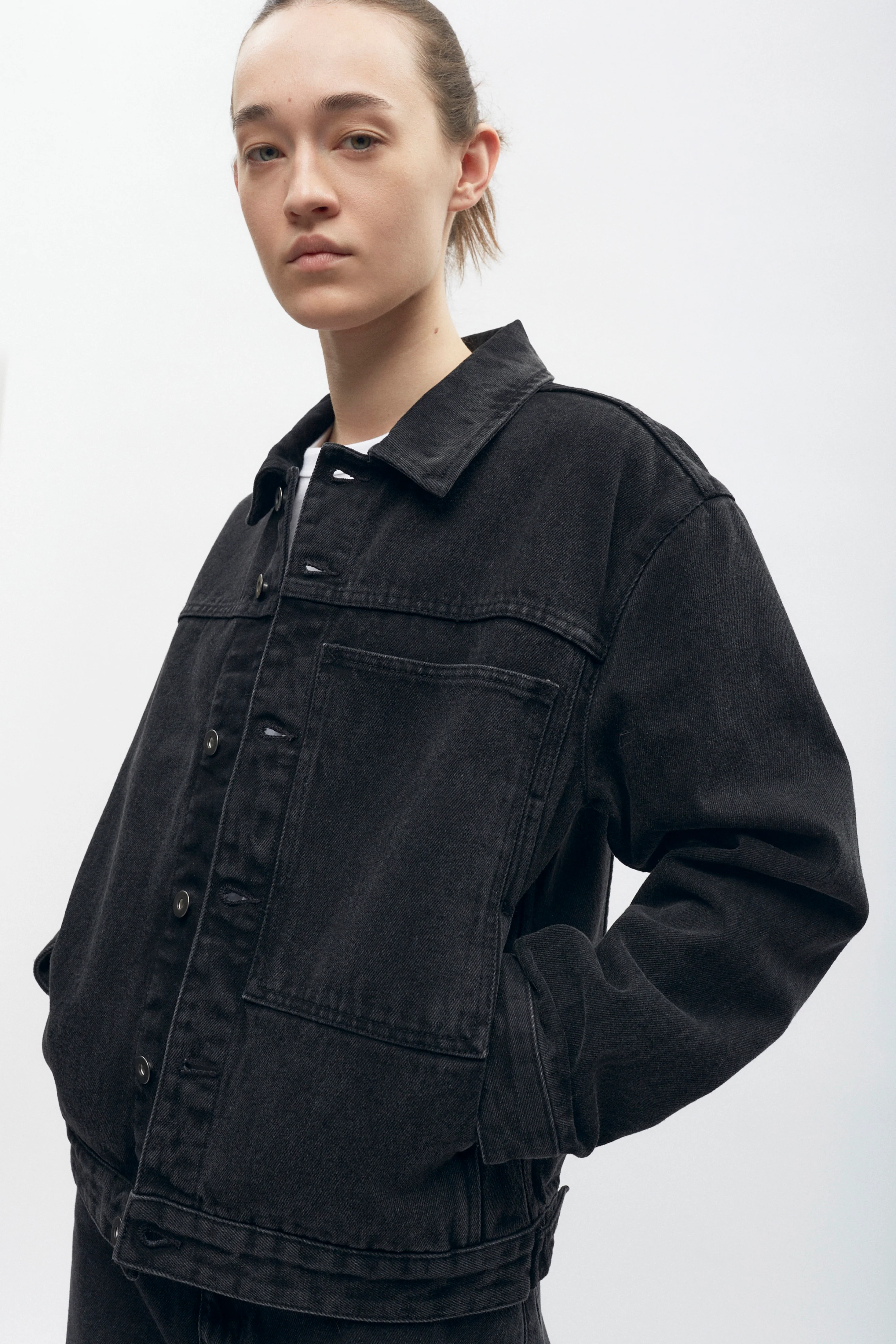 Esna Jacket in Washed Black - Image 3