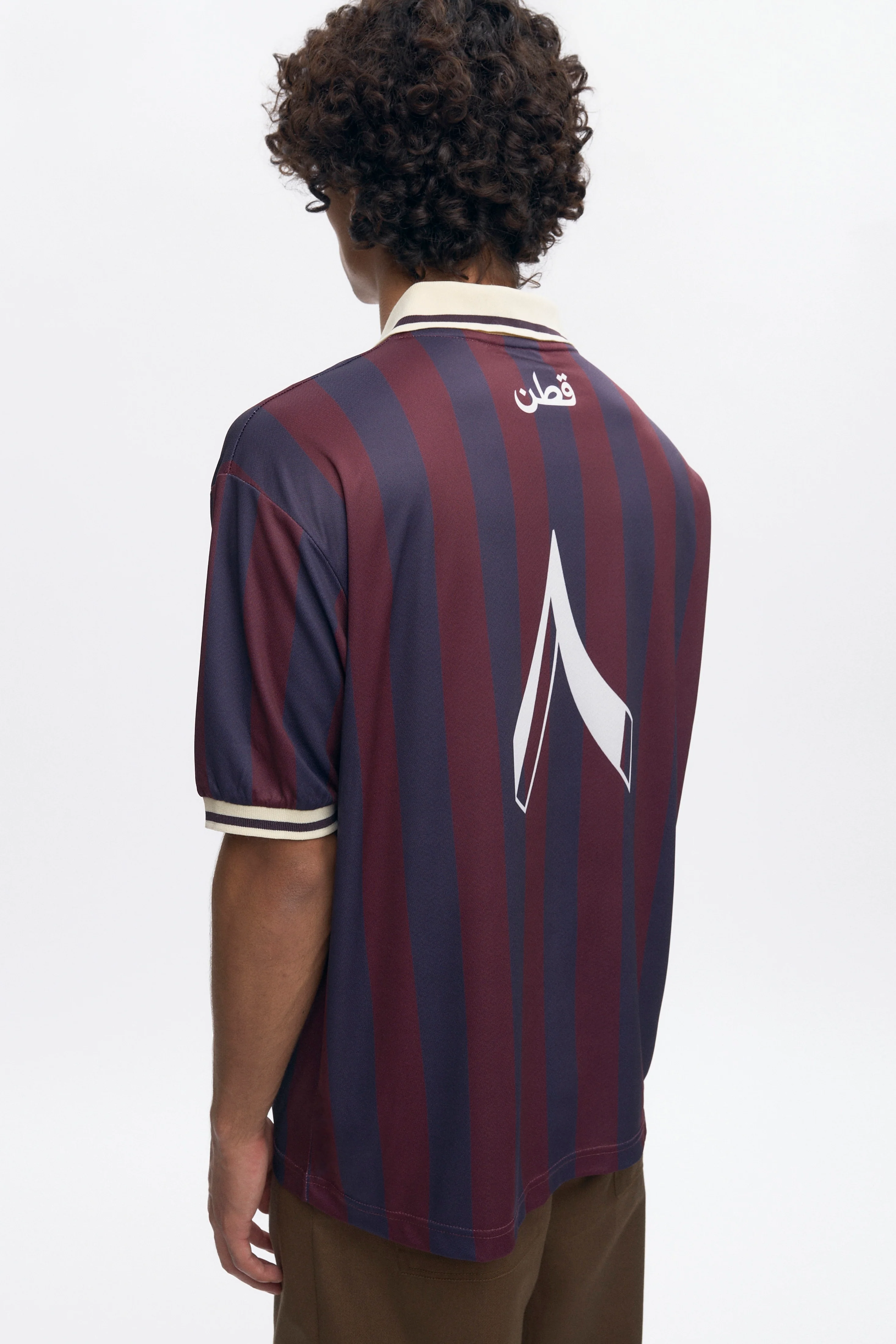 Kotn SS Soccer Jersey in Plum/Navy - Image 6