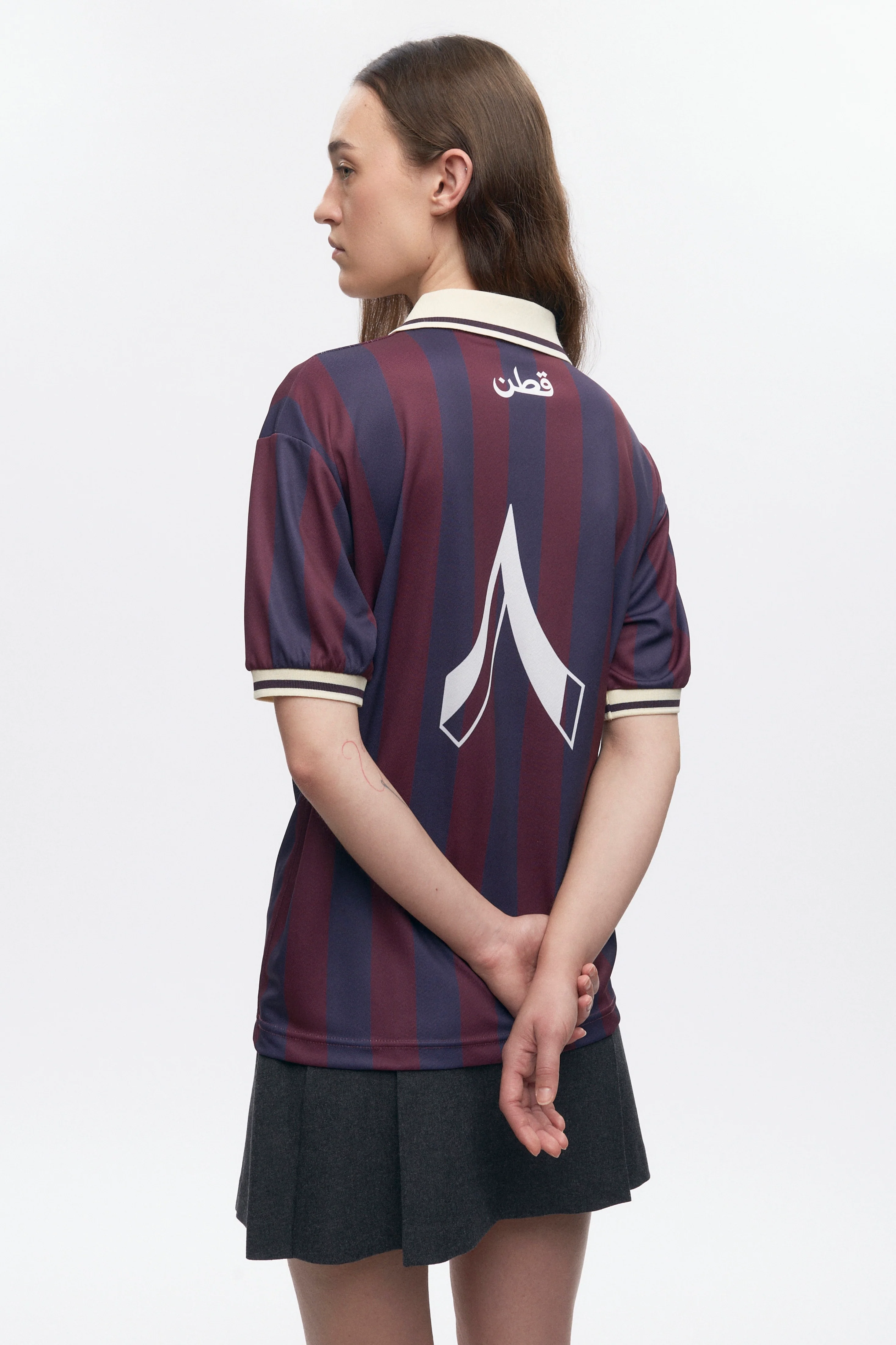 Kotn SS Soccer Jersey in Plum/Navy - Image 7
