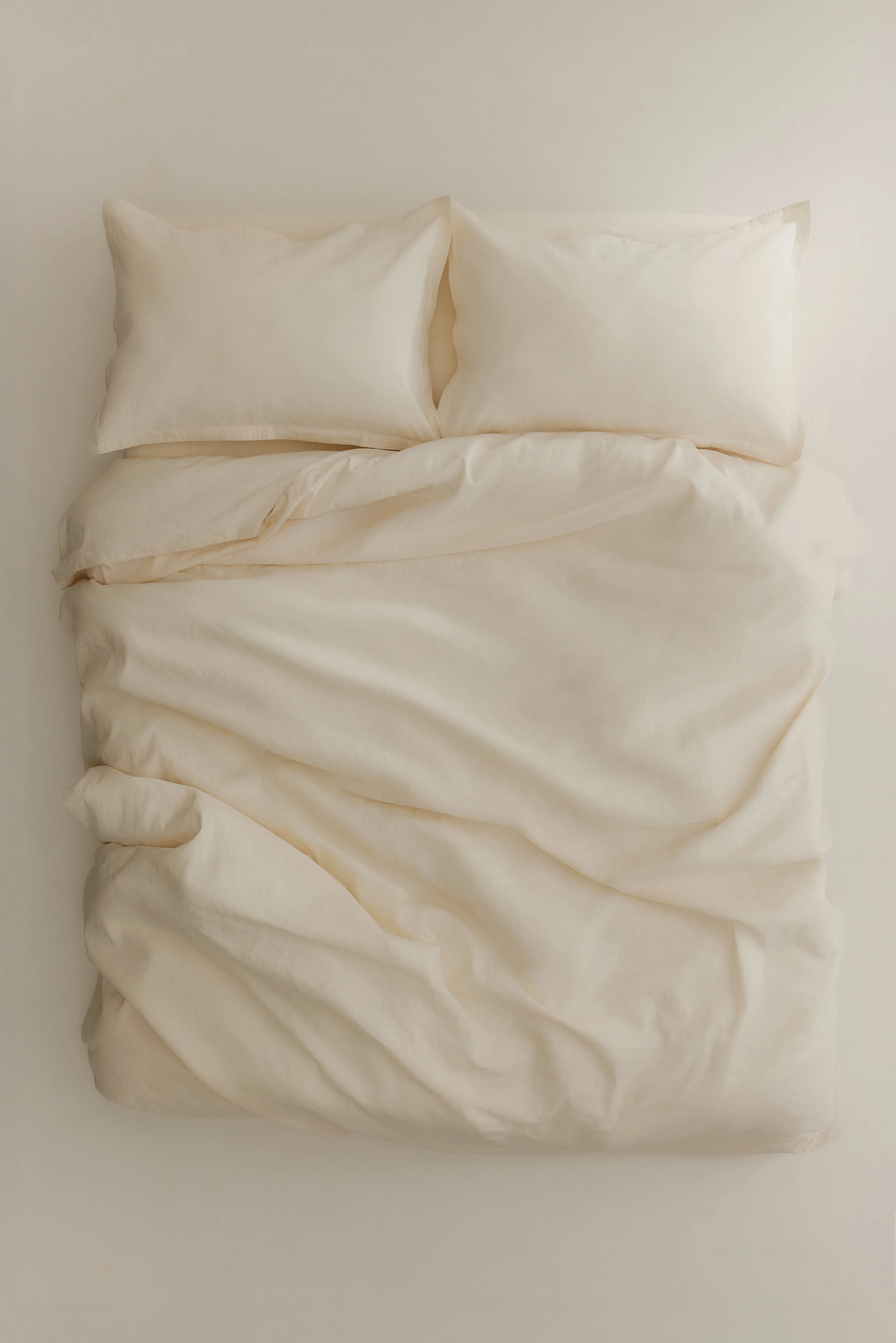 Linen Duvet Cover and Pillow Sham Set in Natural - Image 2