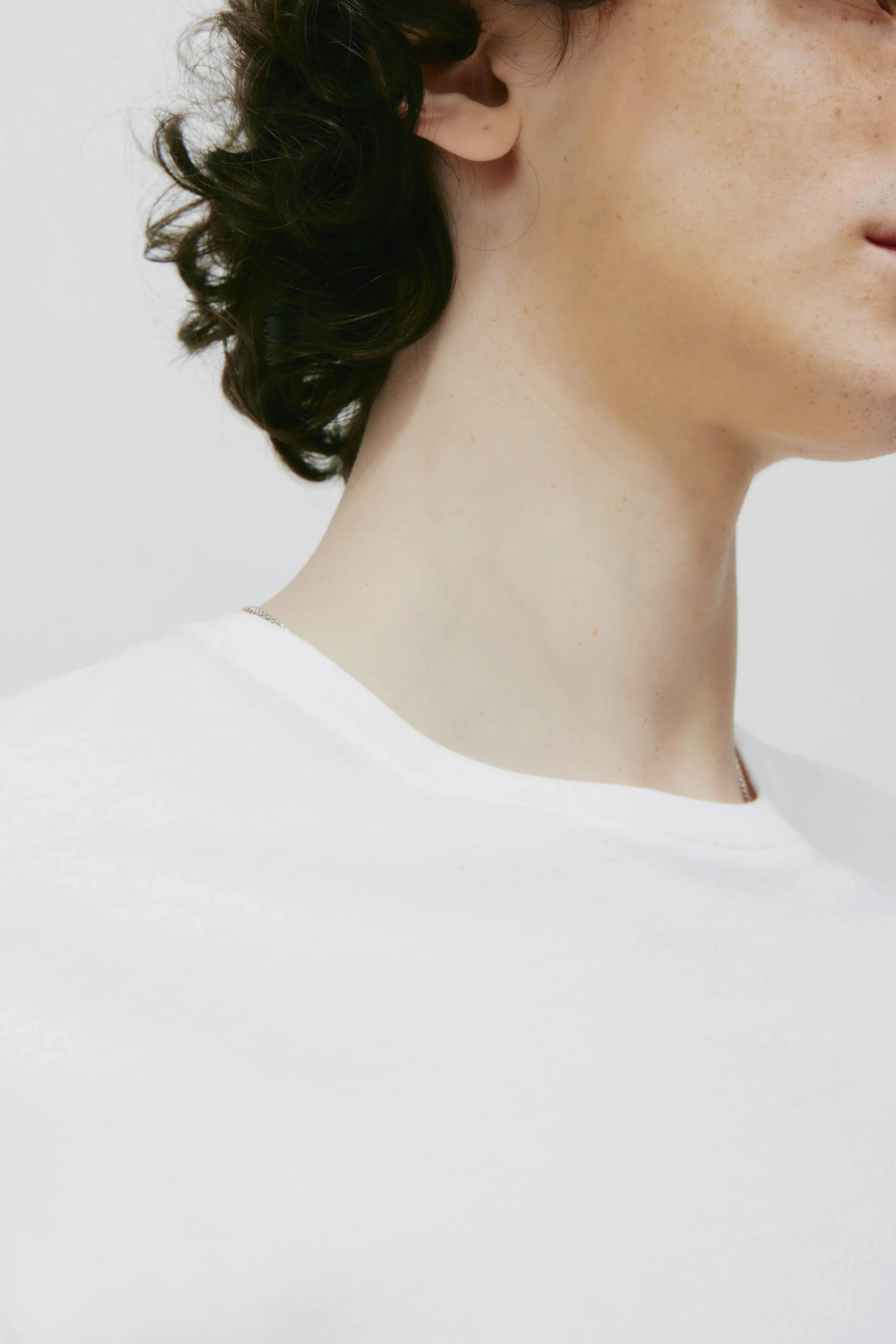 Men's Essential Crew in White - Image 5
