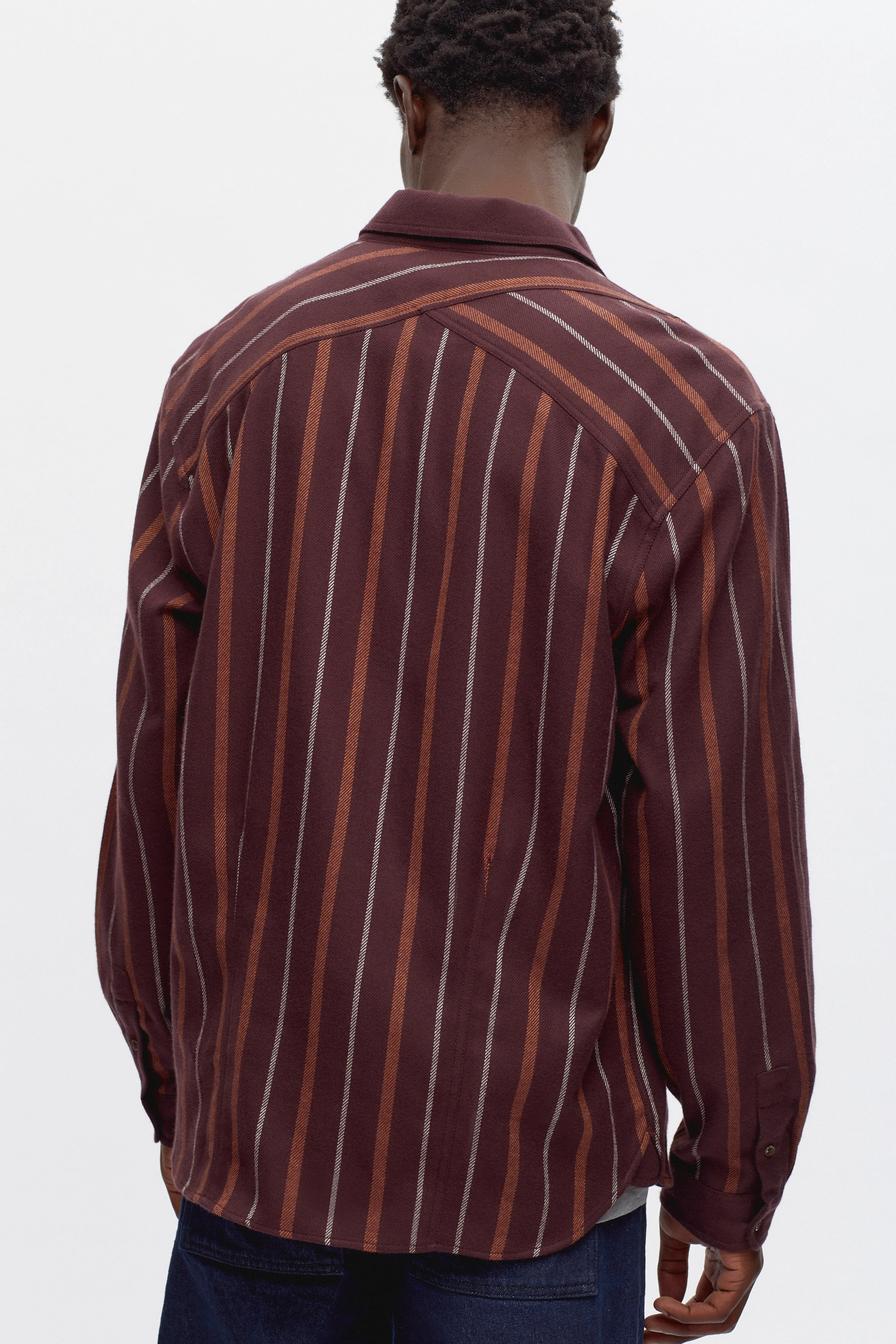 Abaza Shirt in Burgundy - Image 3