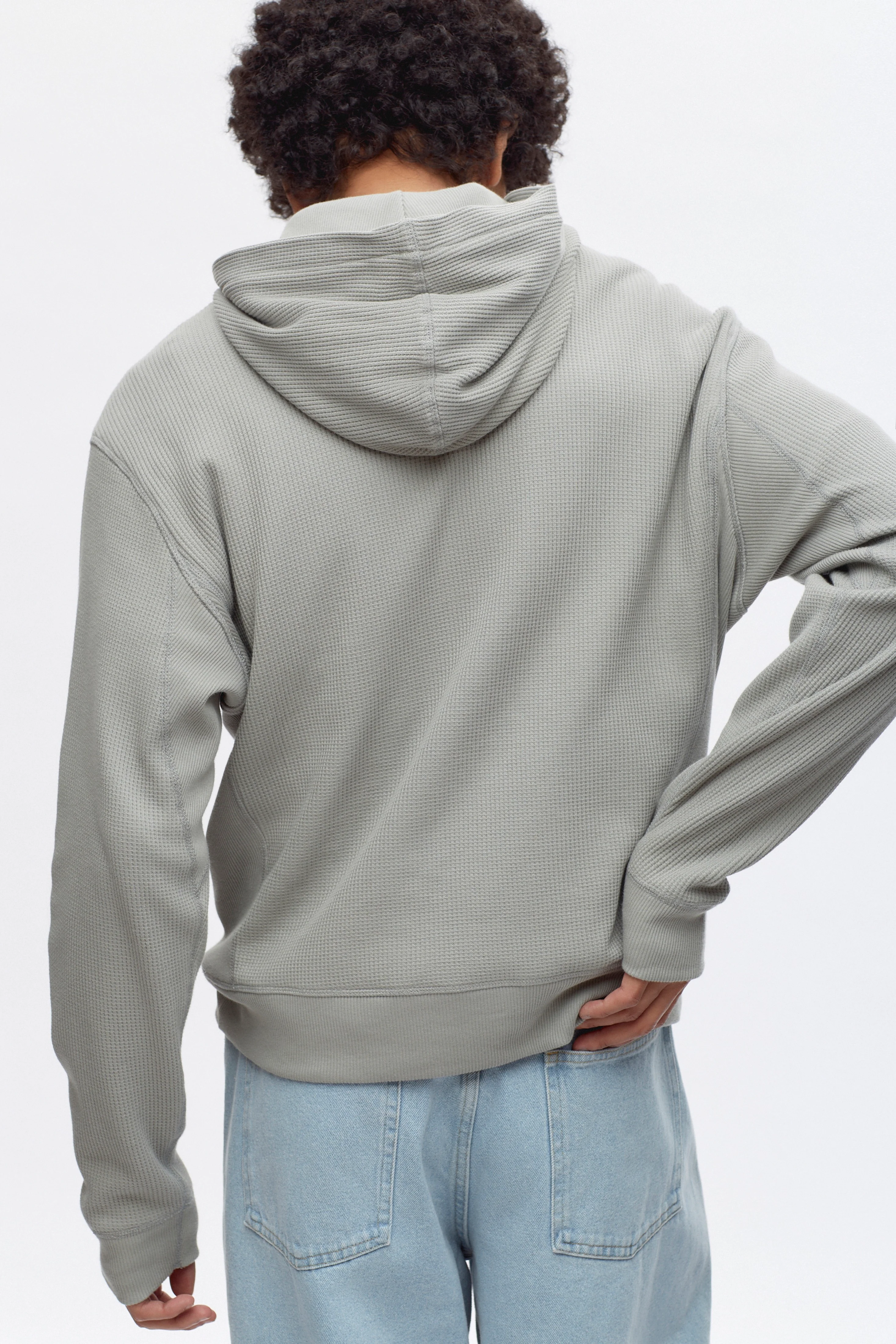 Atlas Hoodie in Neutral Grey - Image 3