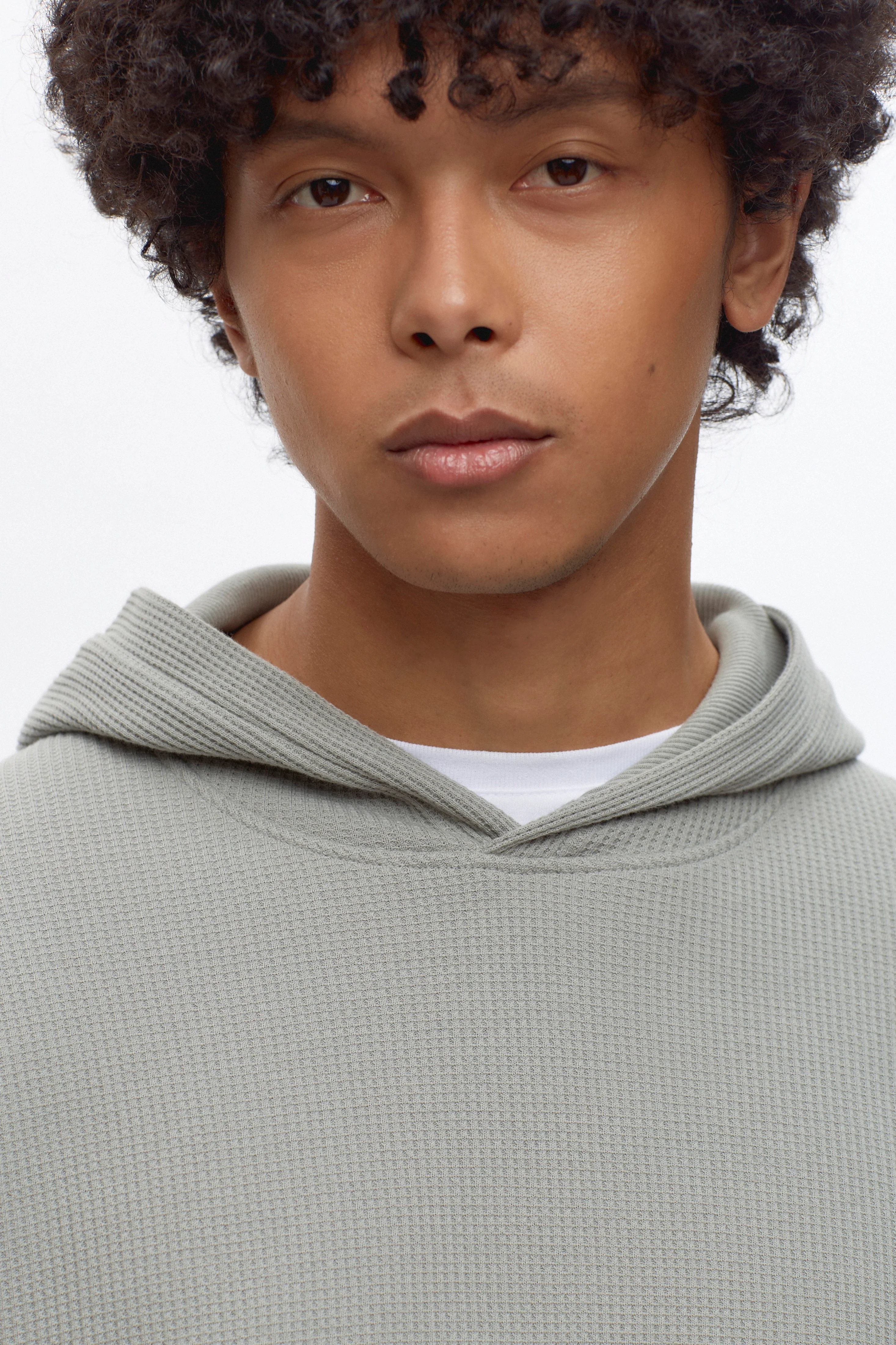 Atlas Hoodie in Neutral Grey - Image 4