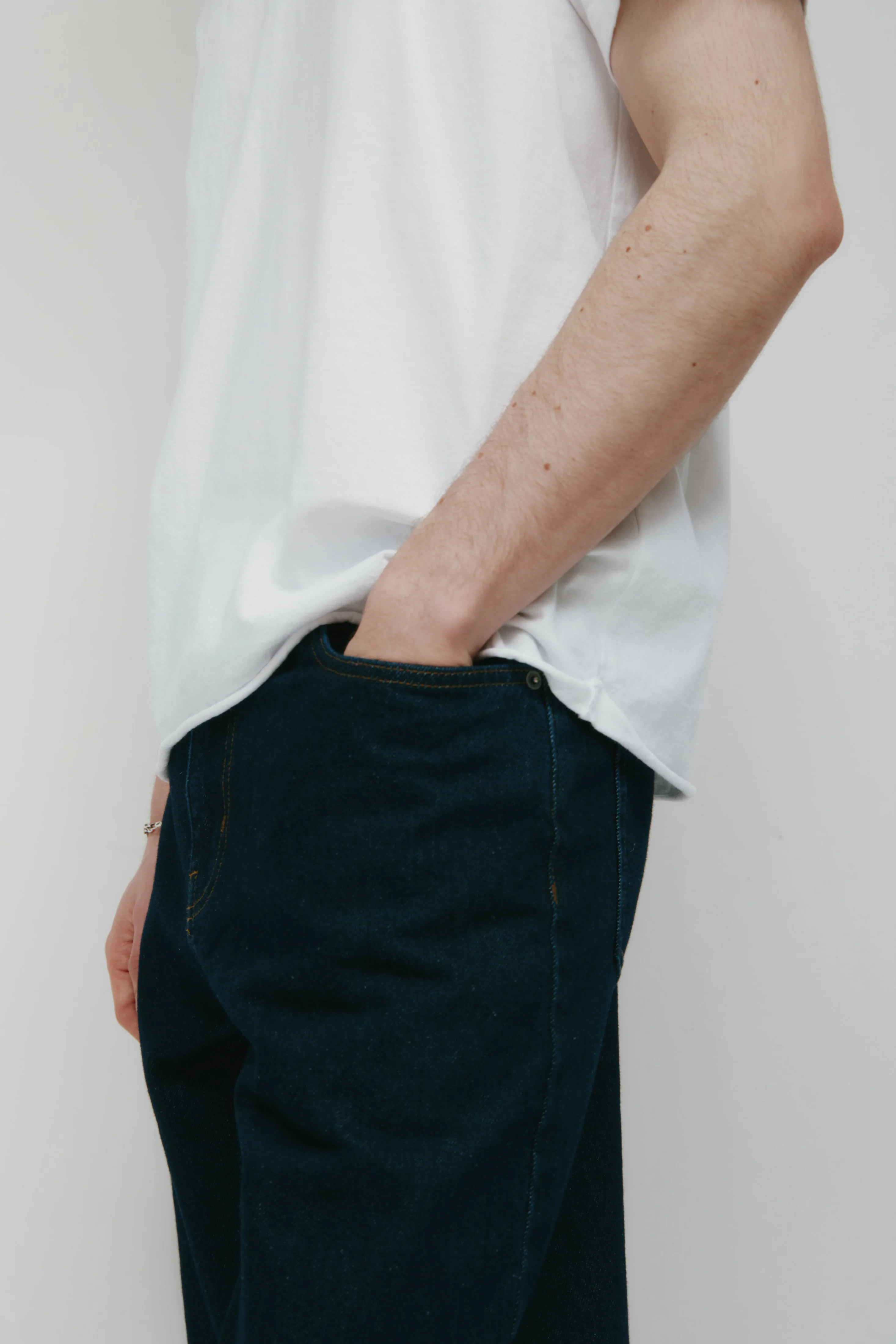 Men's Band Tee in White - Image 5