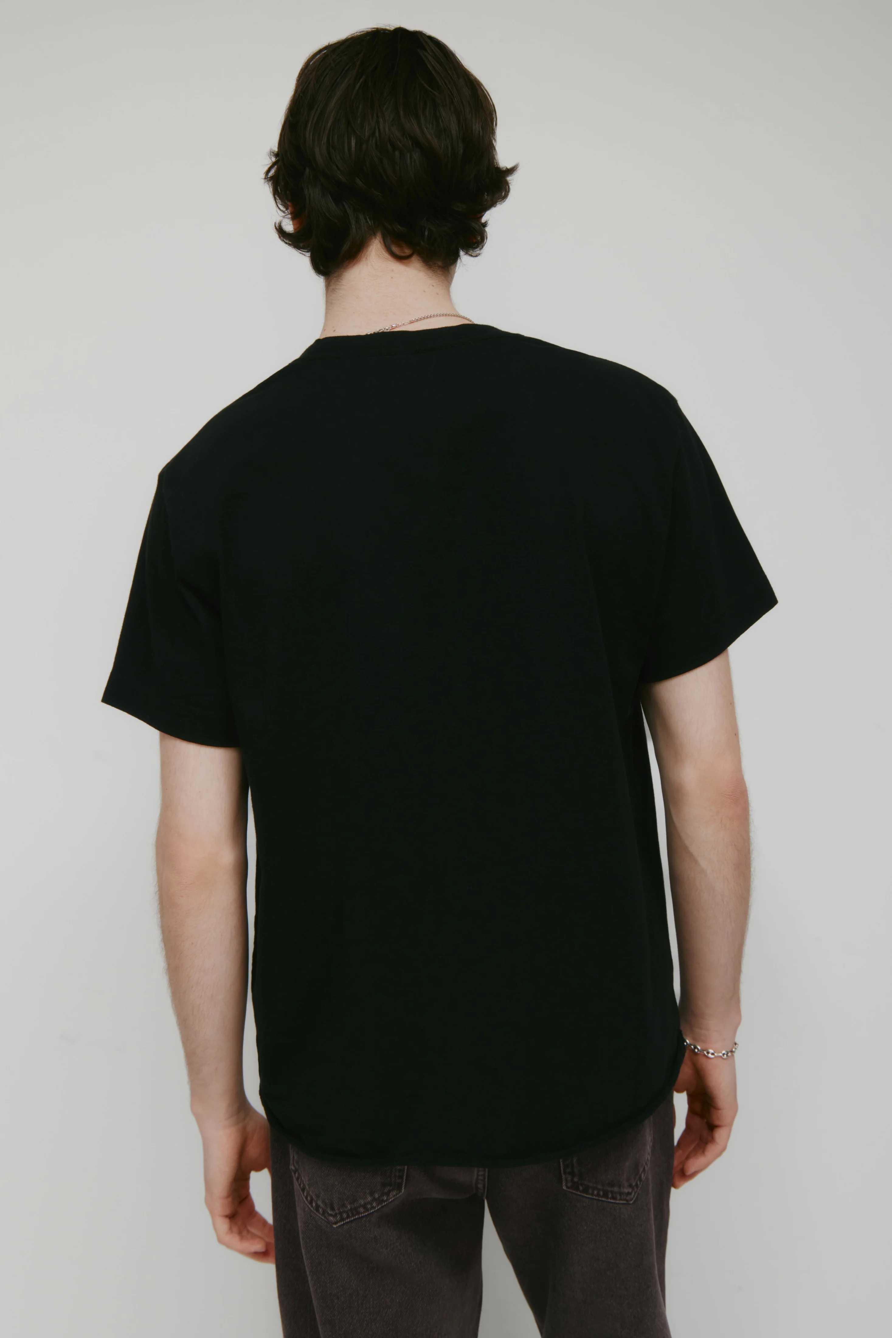Men's Band Tee in Black - Image 4