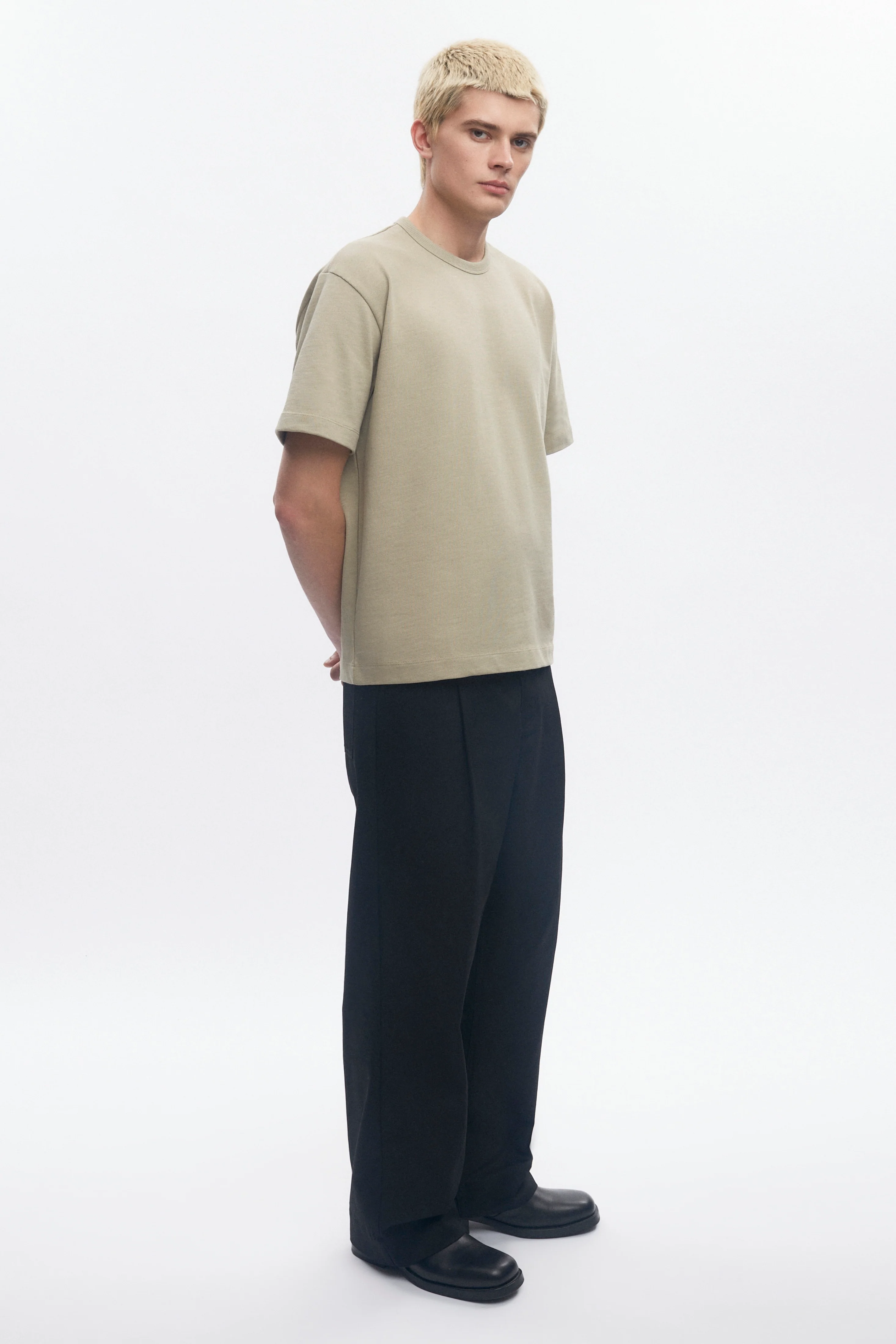 Men's Box Slub Tee in Desert - Image 6