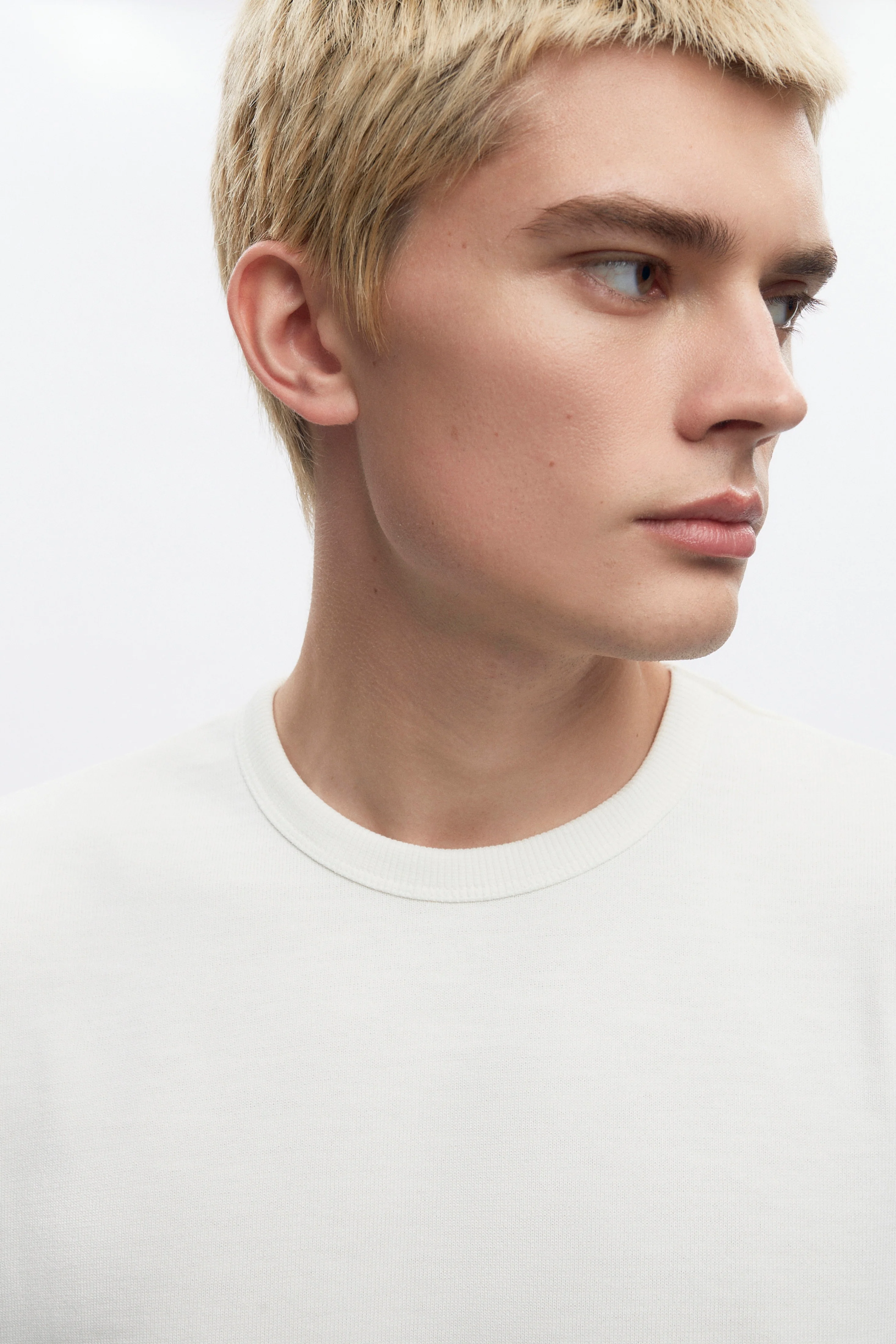 Men's Box Slub Tee in Marshmallow - Image 3