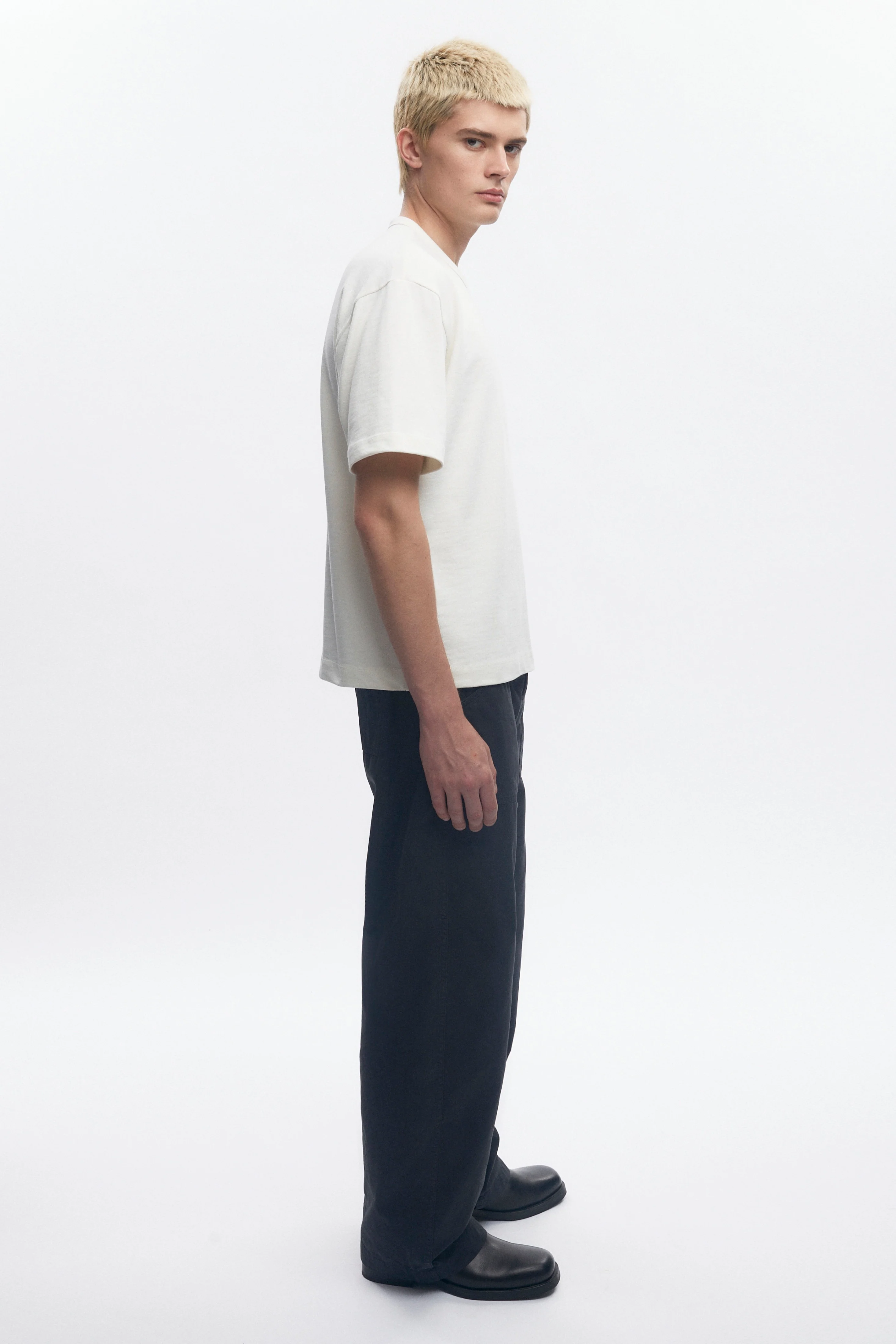 Men's Box Slub Tee in Marshmallow - Image 6