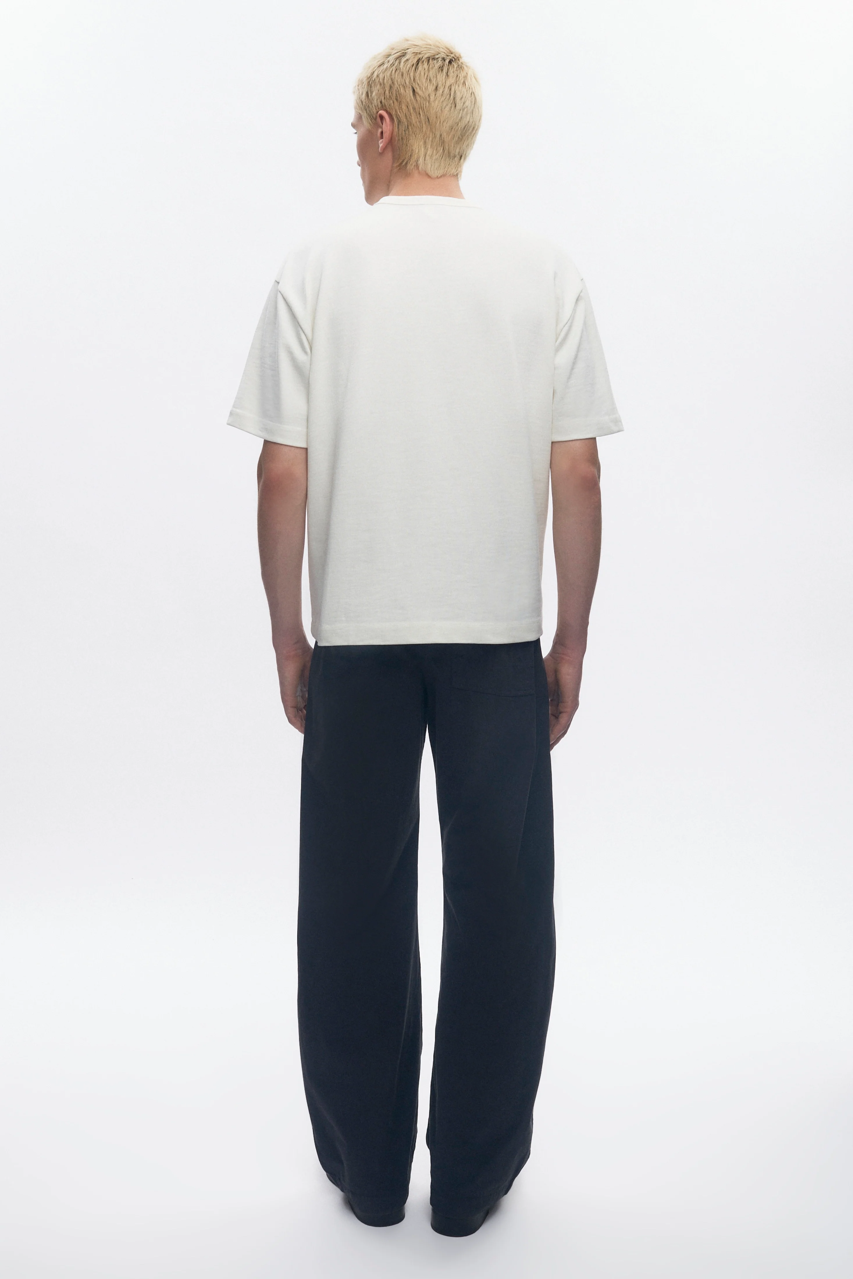 Men's Box Slub Tee in Marshmallow - Image 7