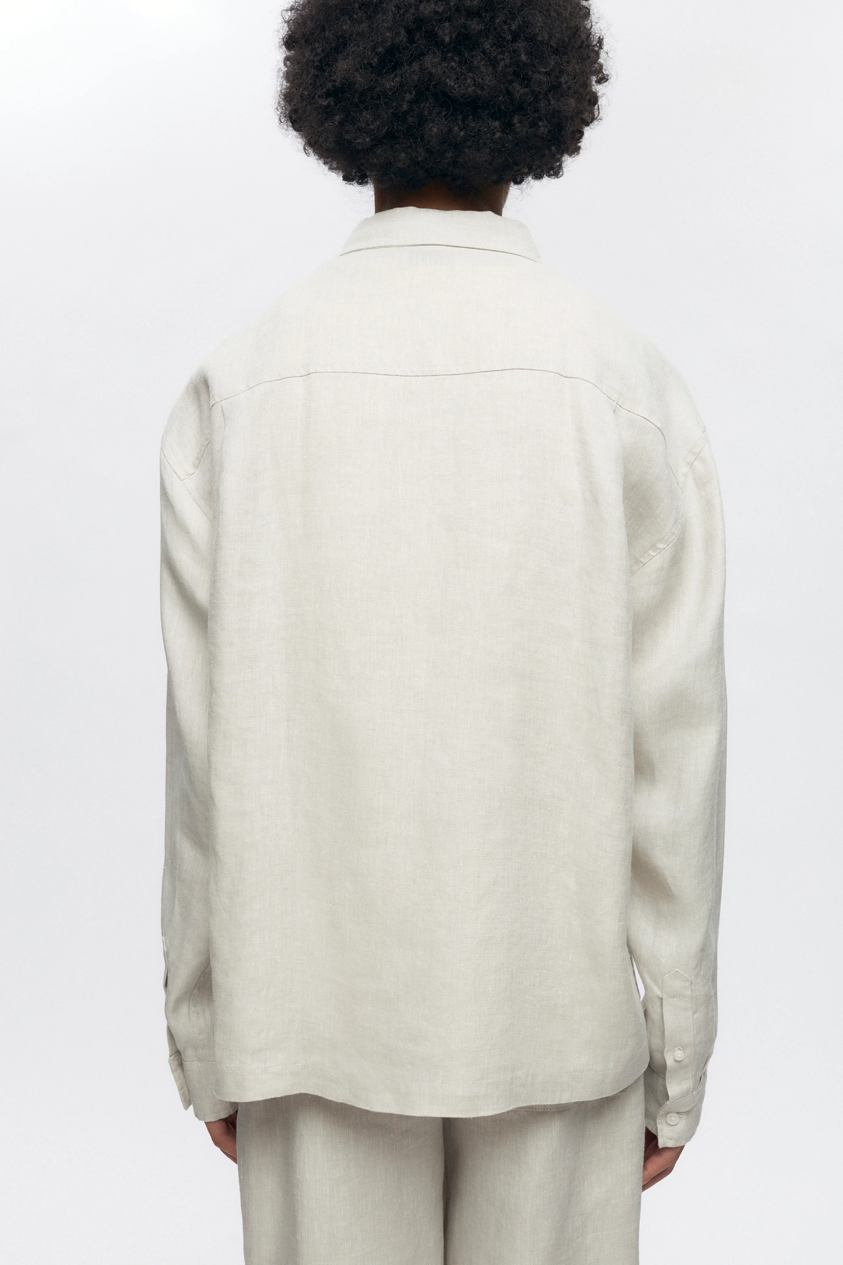 Cairo Linen Shirt in Natural - Image 4