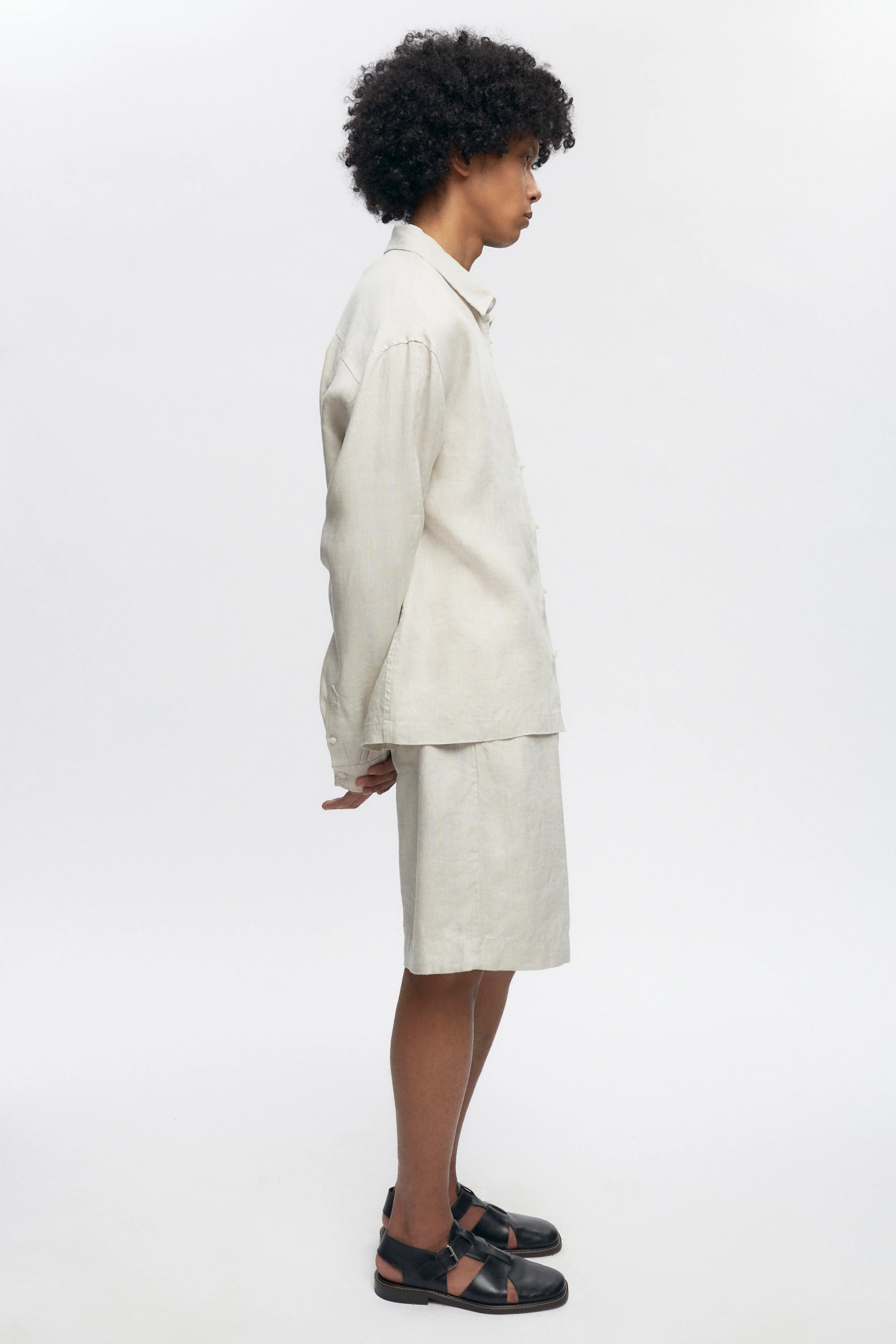 Cairo Linen Shirt in Natural - Image 5