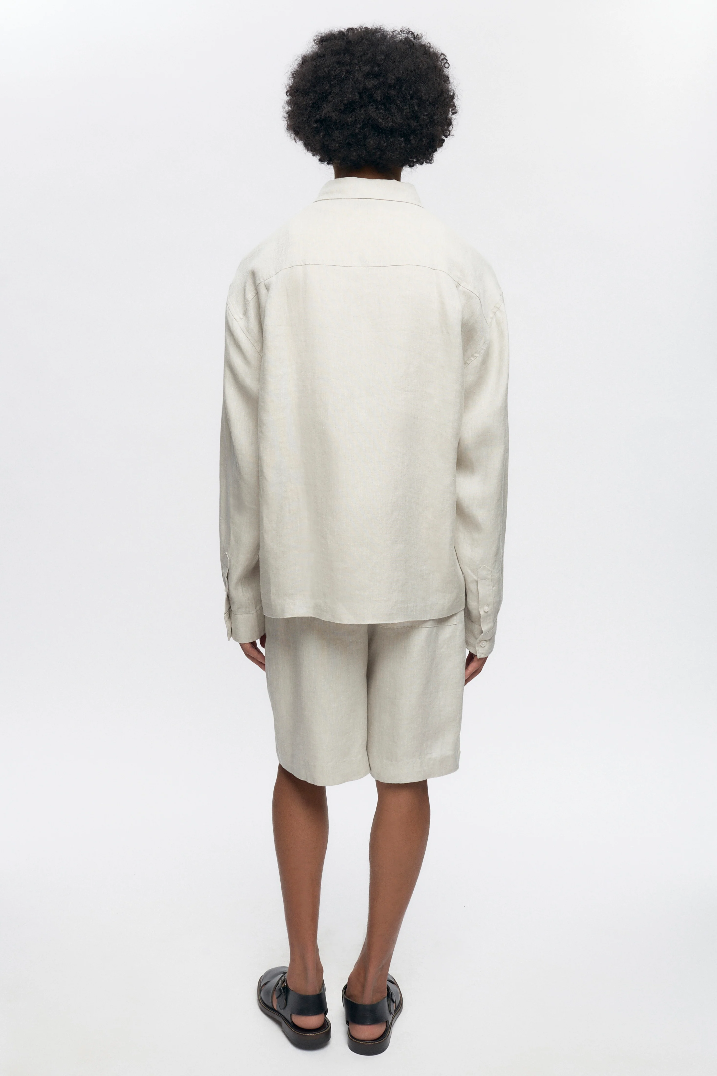 Cairo Linen Shirt in Natural - Image 6
