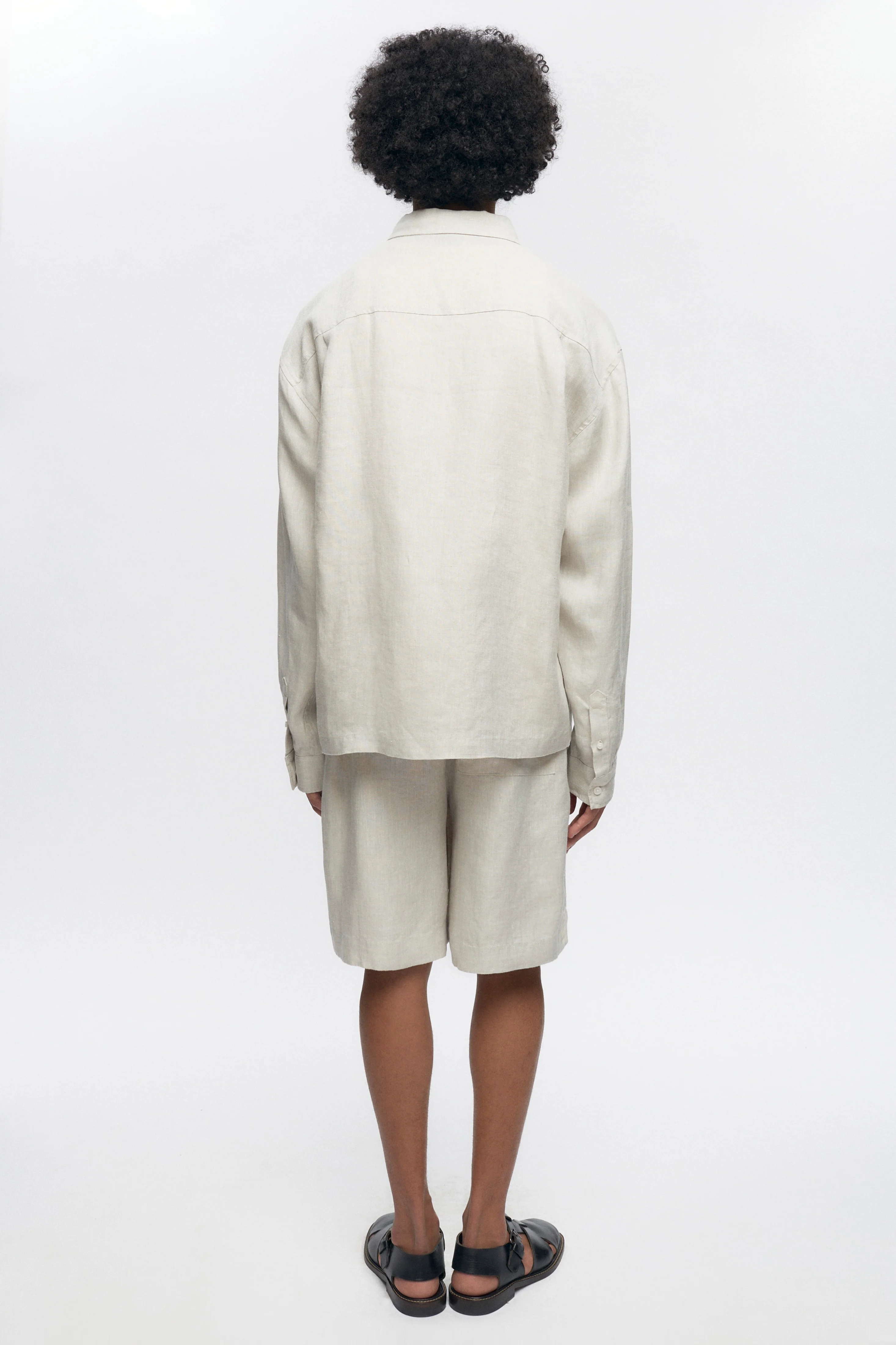 Cairo Linen Short in Natural - Image 6