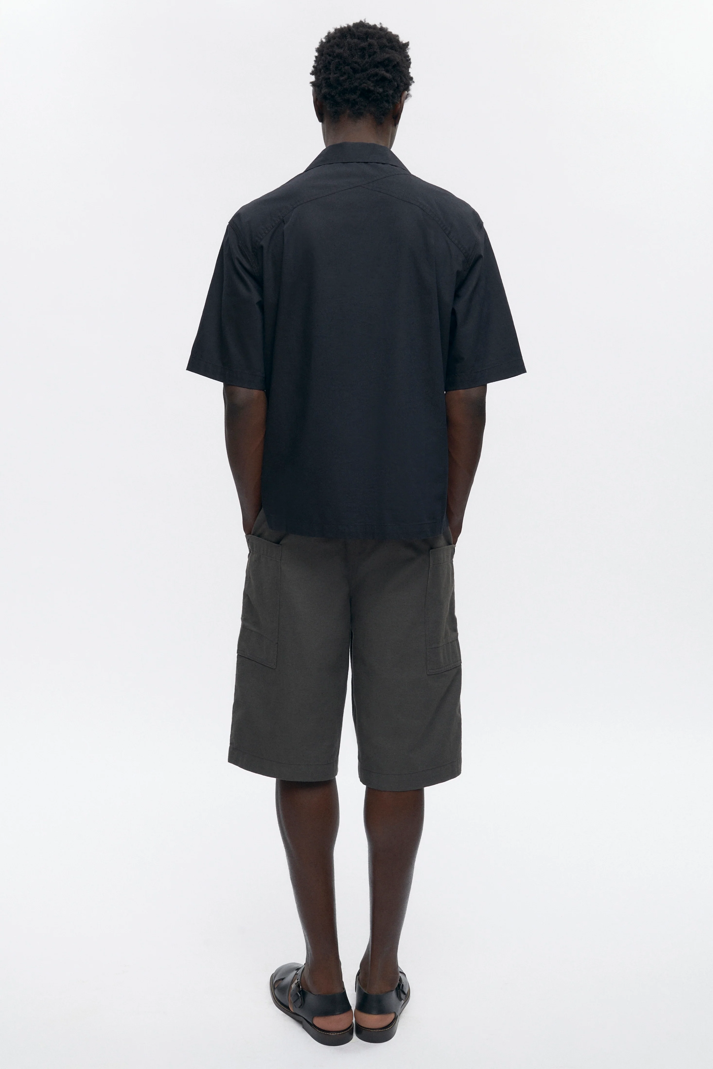 Men's Camp Polo in Black - Image 5