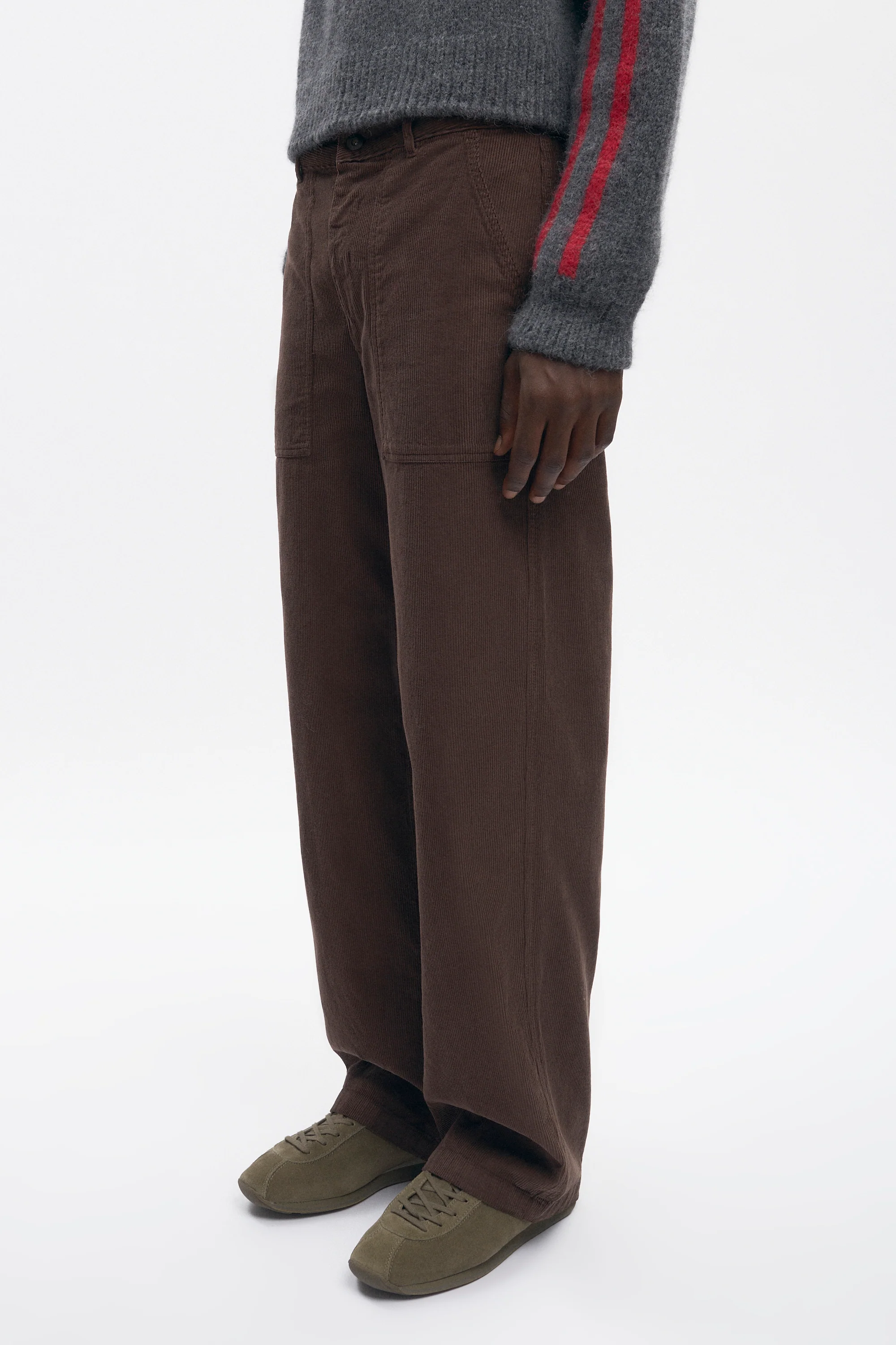 Men's Cord Work Pant in Coffee Bean - Image 4