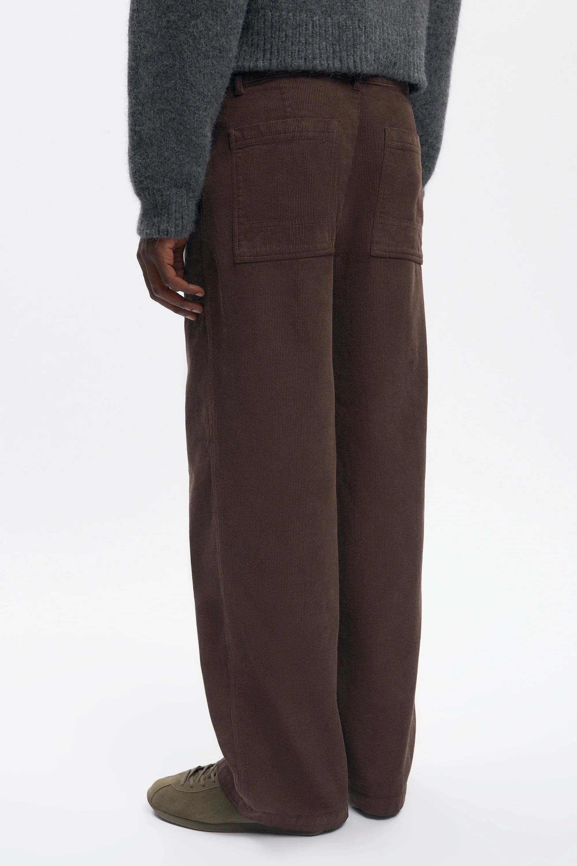 Men's Cord Work Pant in Coffee Bean - Image 5
