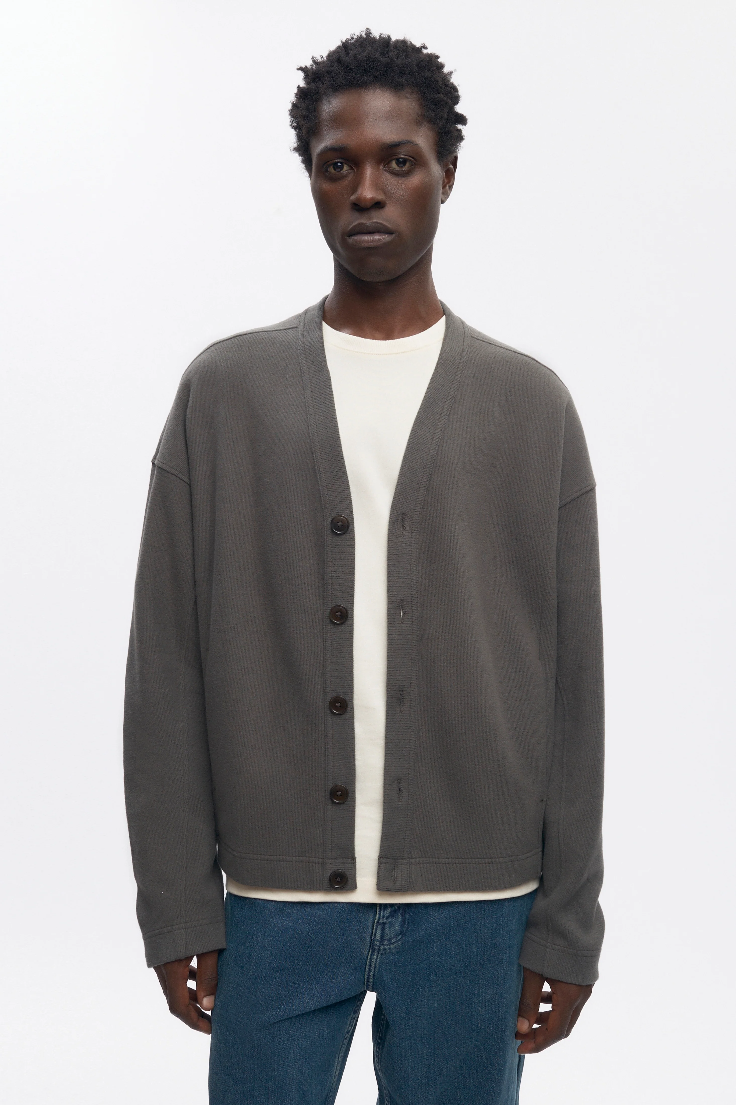 Men's Cozy Cardigan in Beluga