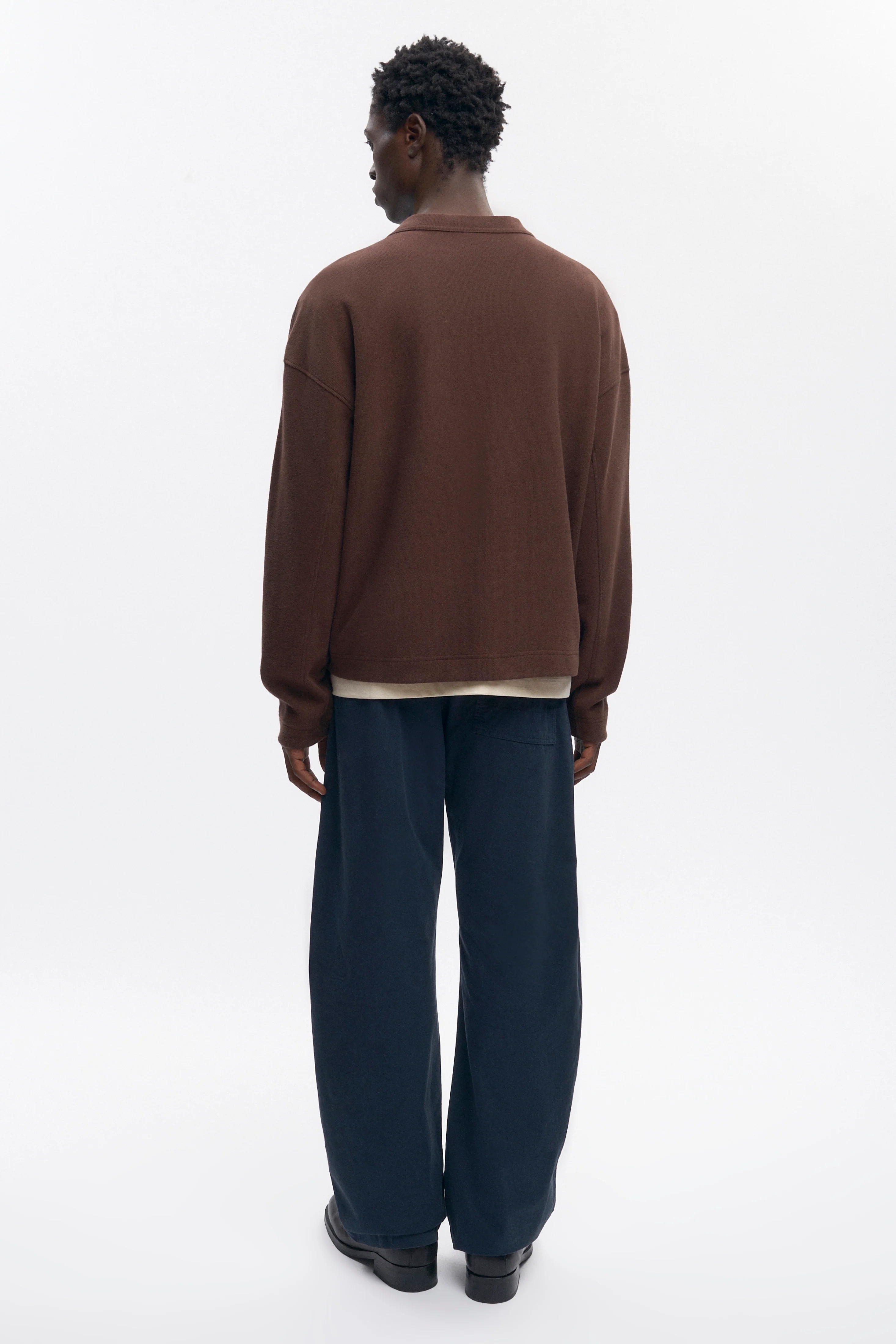 Men's Cozy Cardigan in Coffee Bean - Image 6