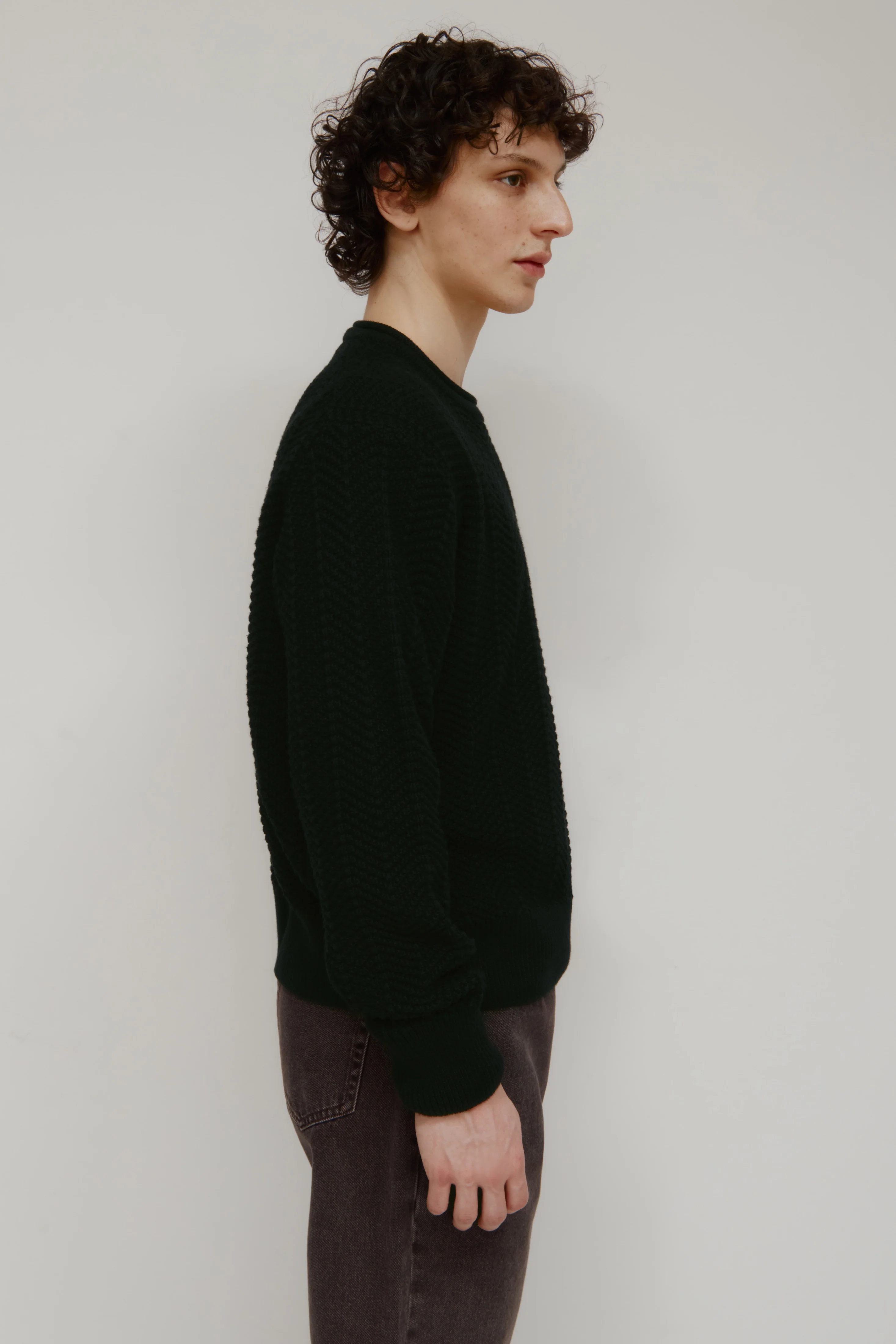 Men's Dahab Rollneck Sweater in Black - Image 3