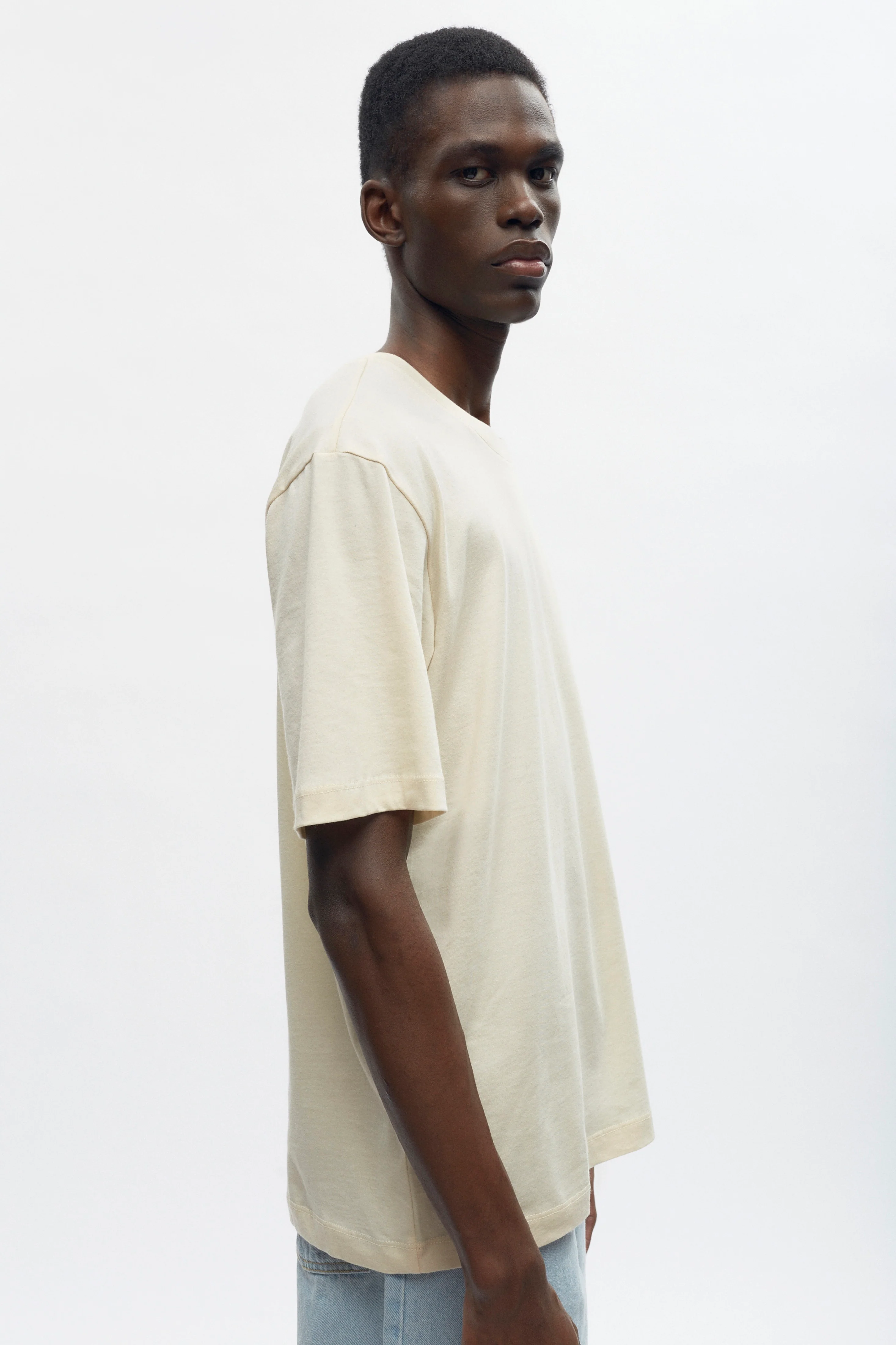 Men's Easy Crew in Natural - Image 3
