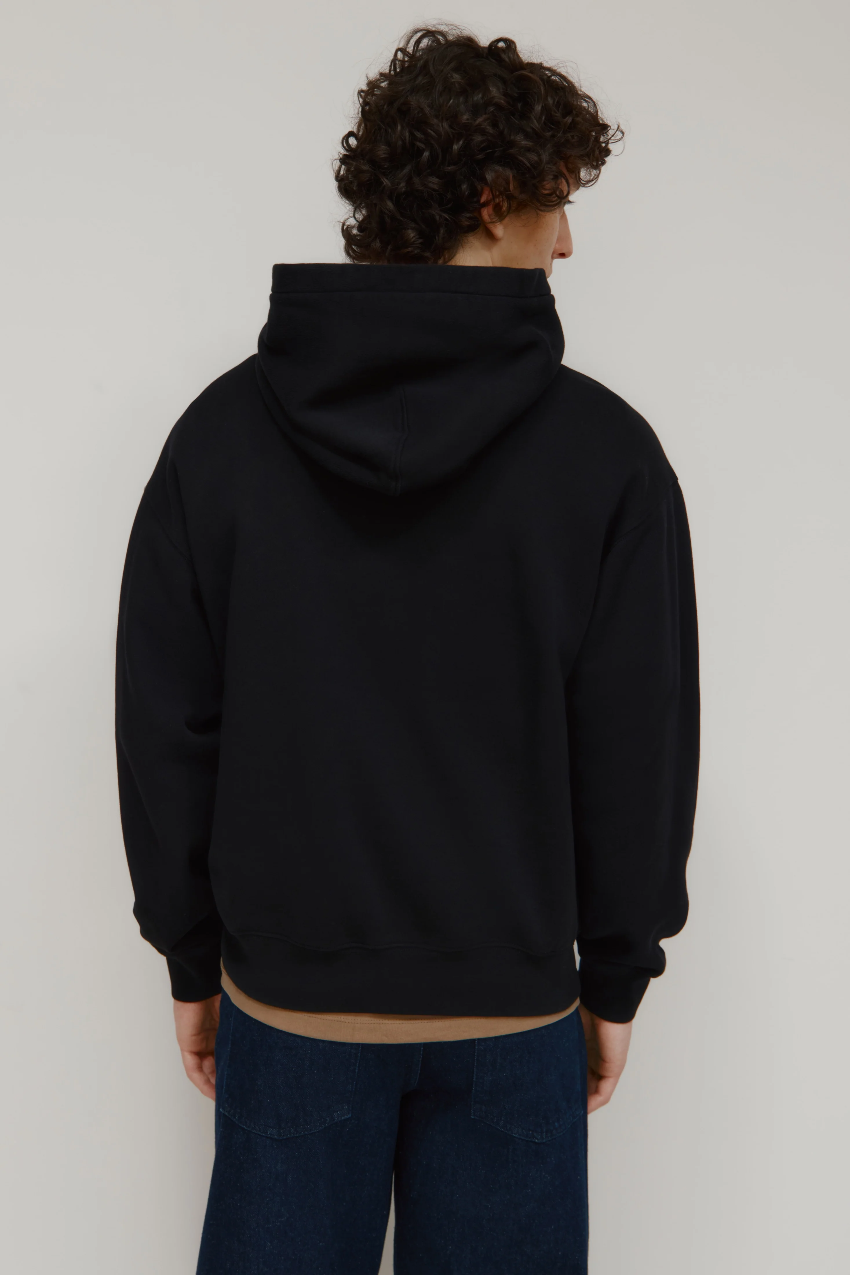 Men's Essential Hoodie in Black - Image 4