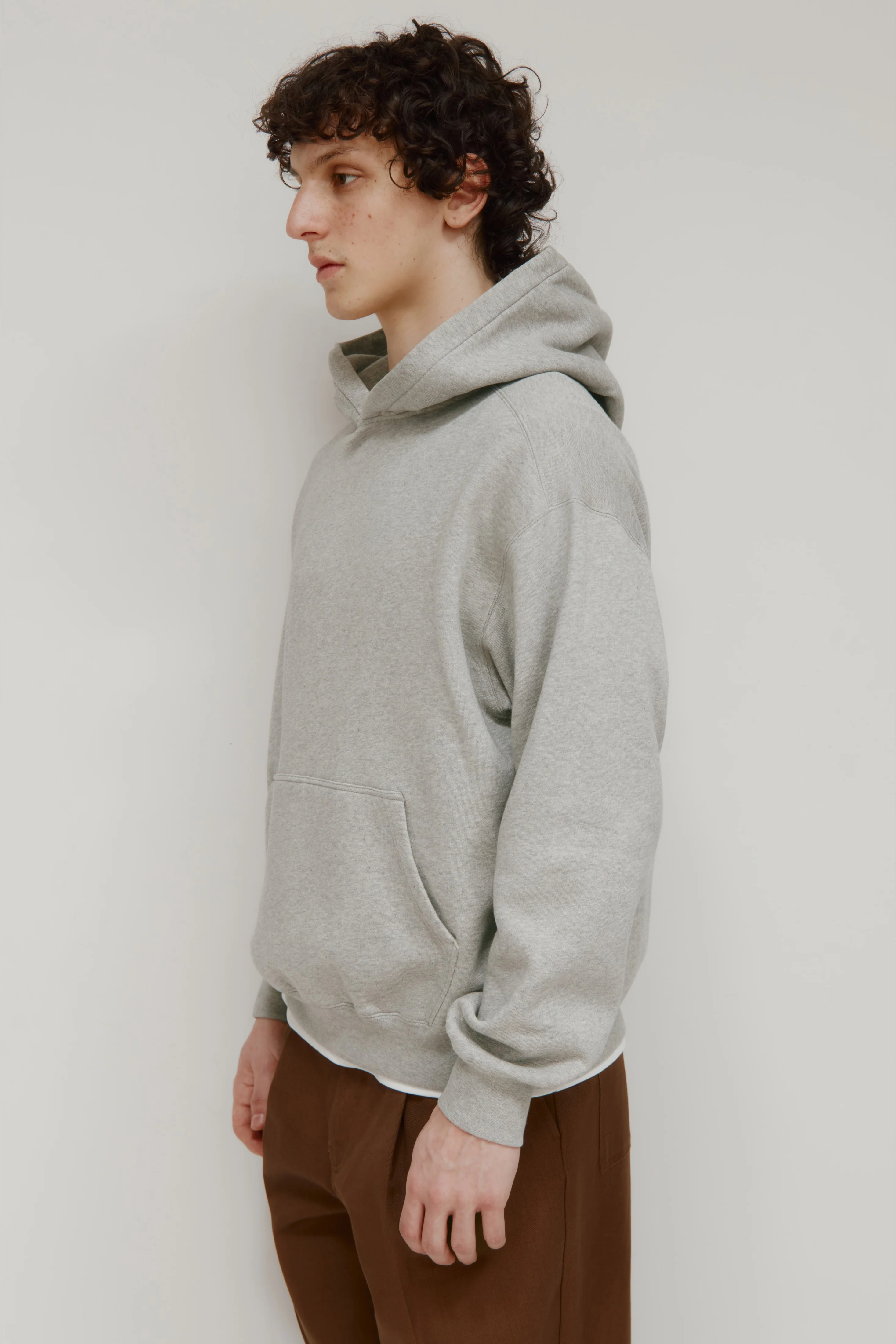 Men's Essential Hoodie  in Heather Grey - Image 3