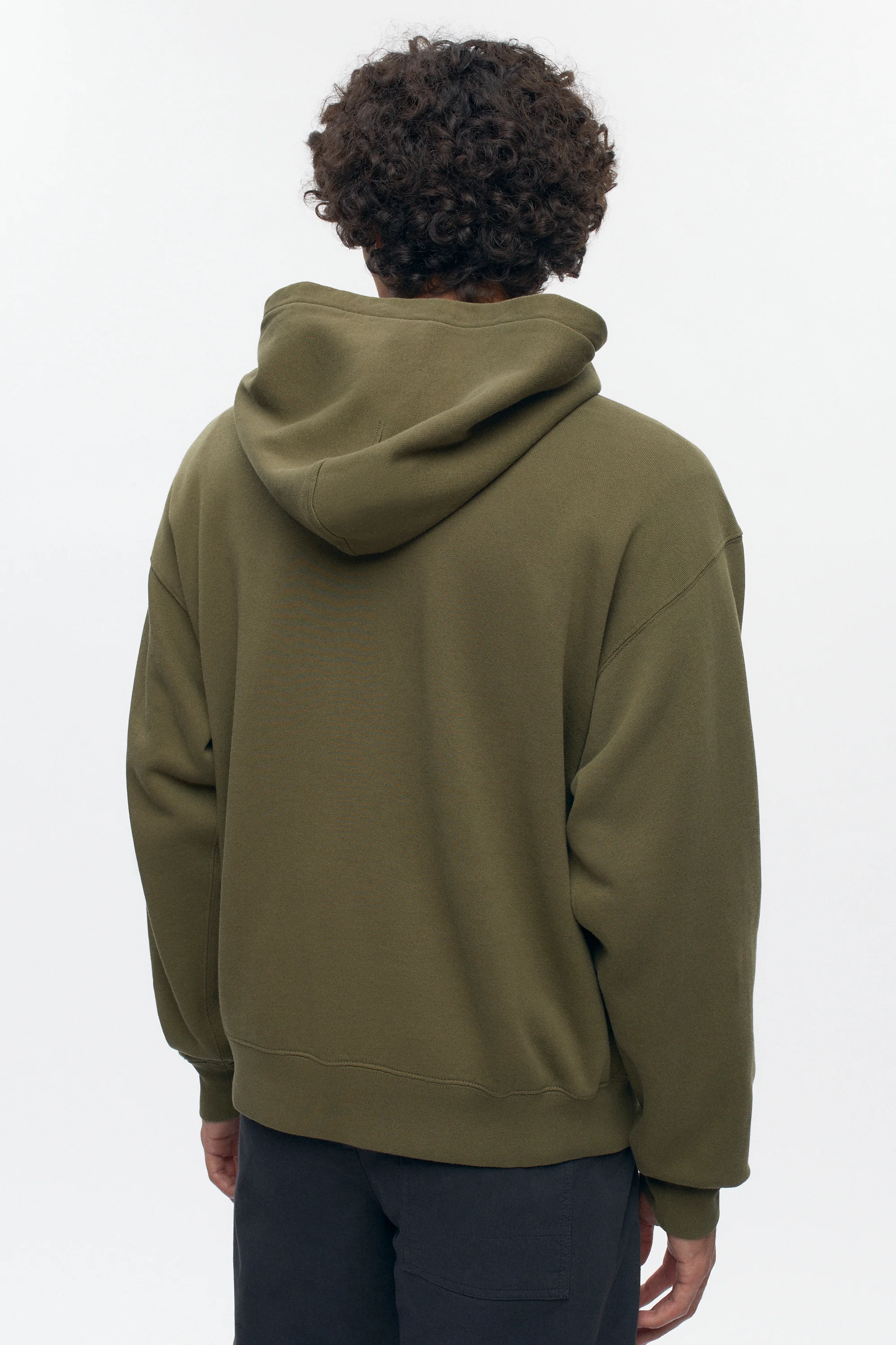 Men's Essential Hoodie  in Olive - Image 5