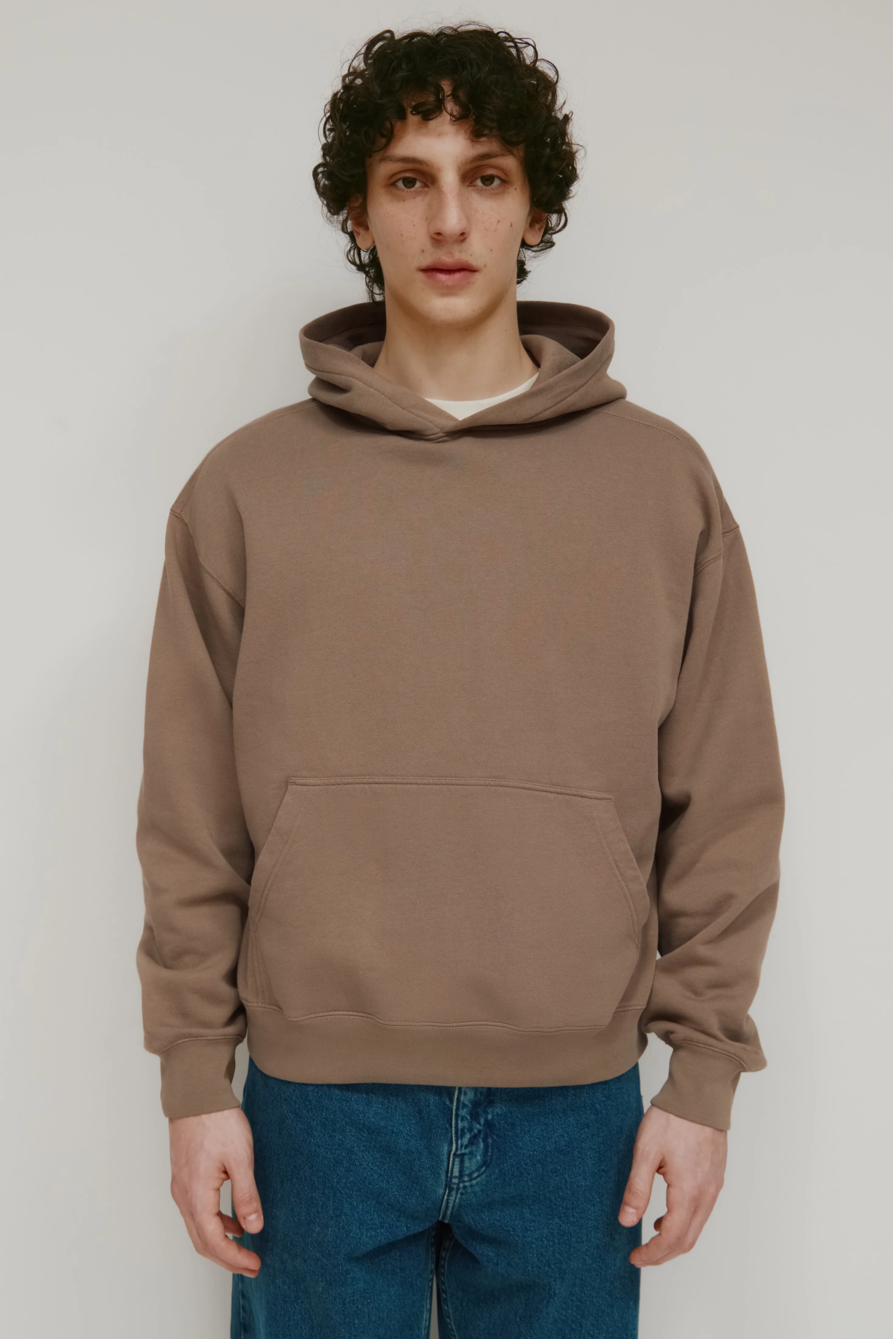 Men's Essential Hoodie  in Taupe