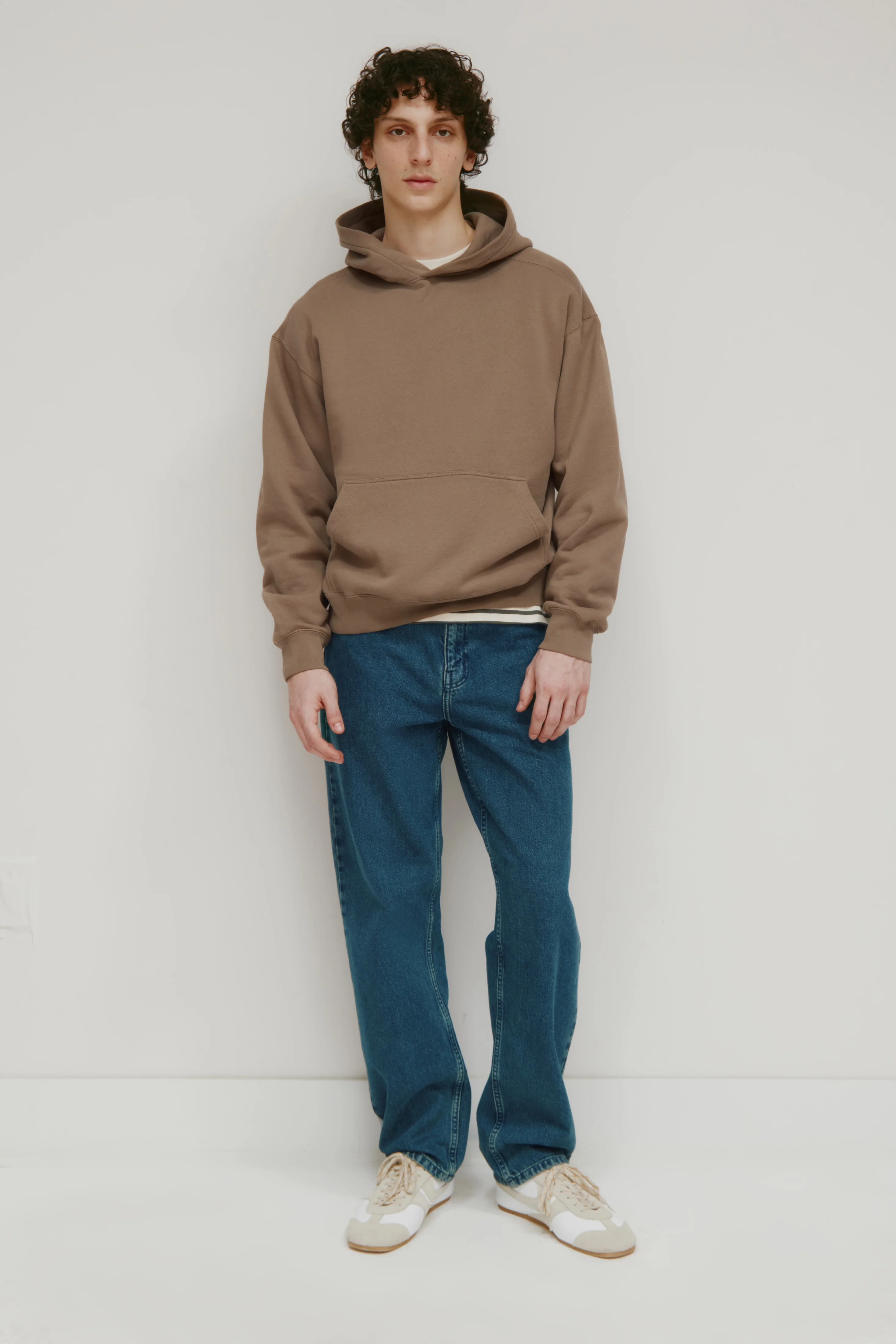 Men's Essential Hoodie  in Taupe - Image 2