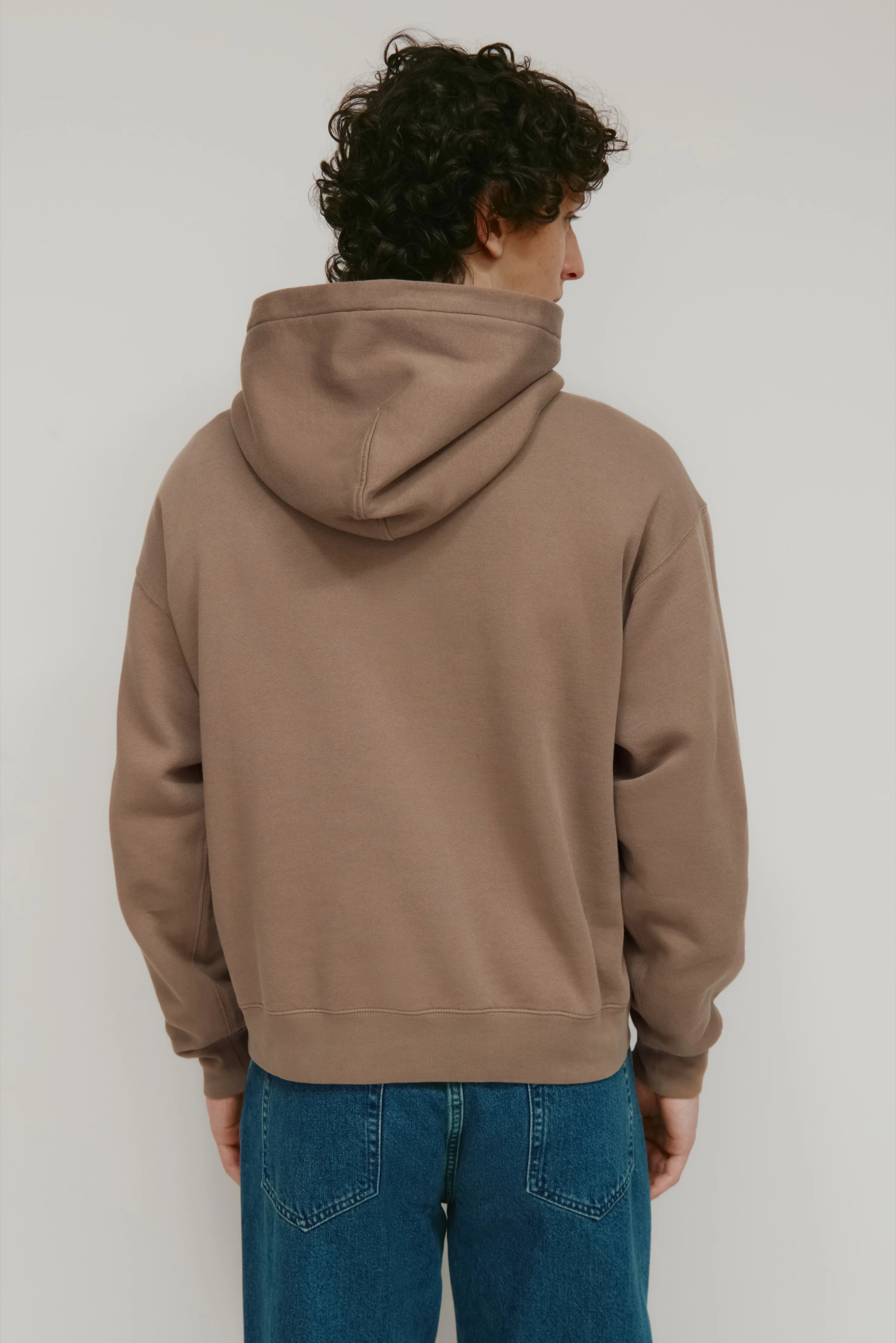 Men's Essential Hoodie  in Taupe - Image 4