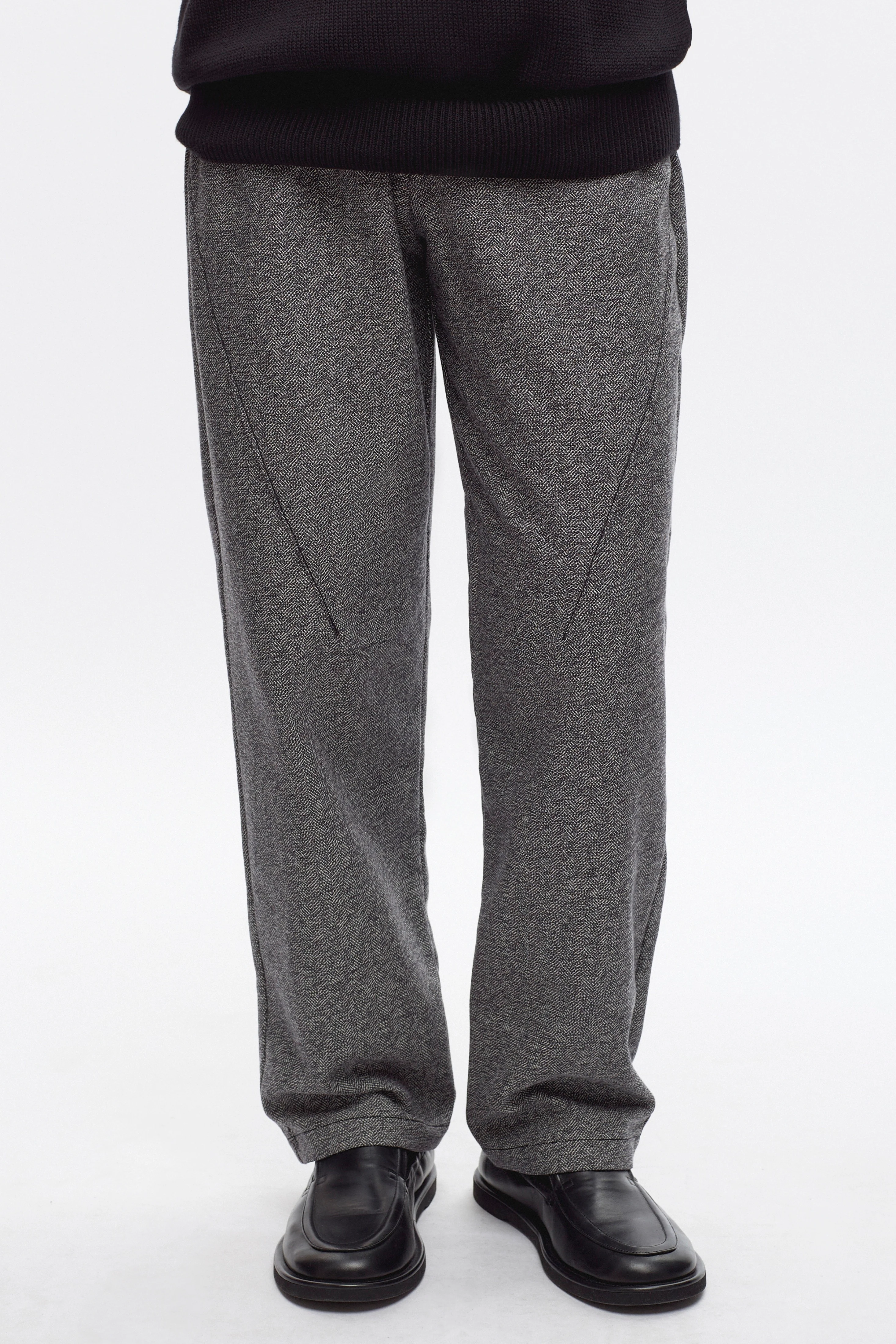 Flannel Field Pant in Black Herringbone - Image 2