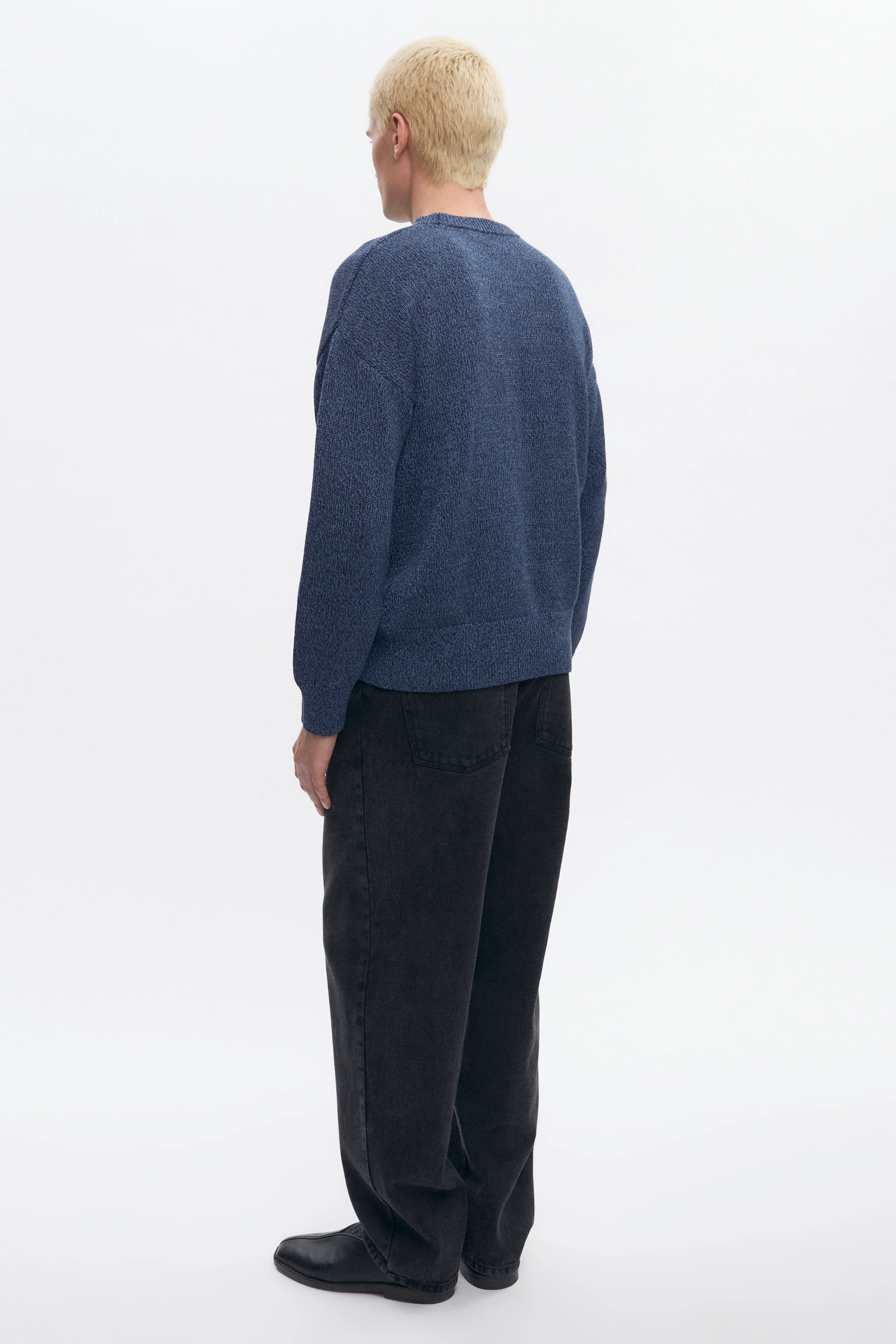 Men's Hamatah Sweater in Blue Melange - Image 6