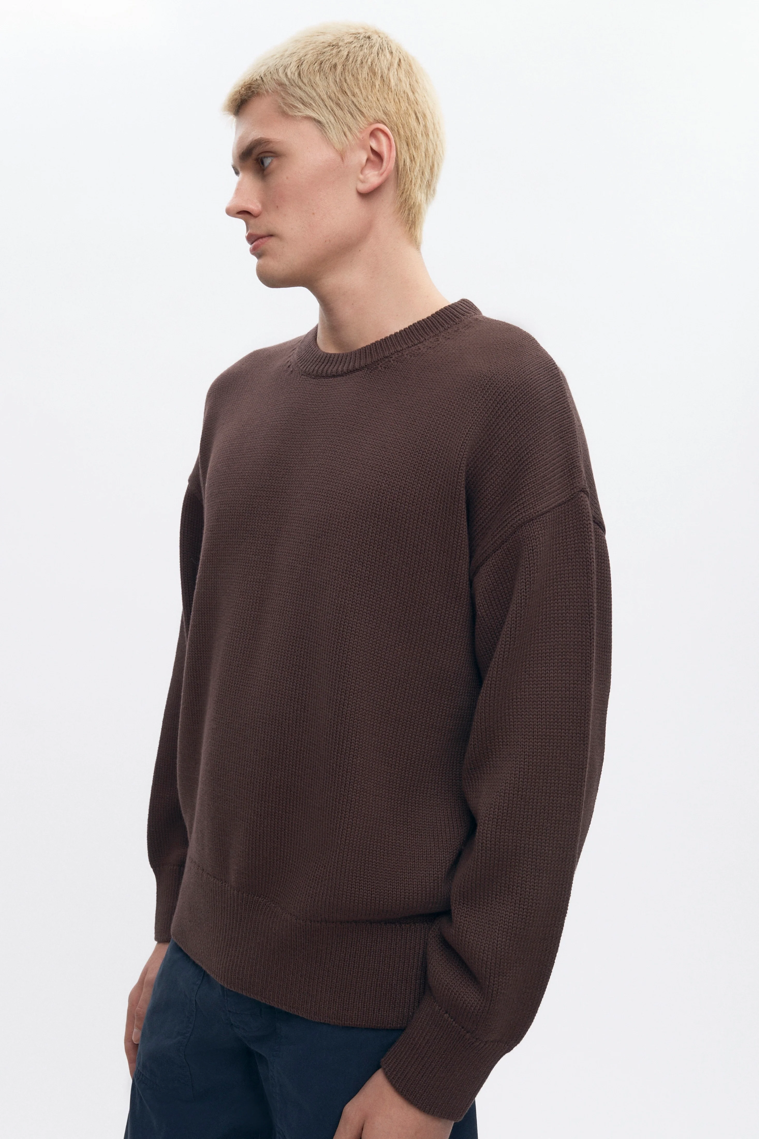 Men's Hamatah Sweater in Coffee Bean - Image 3