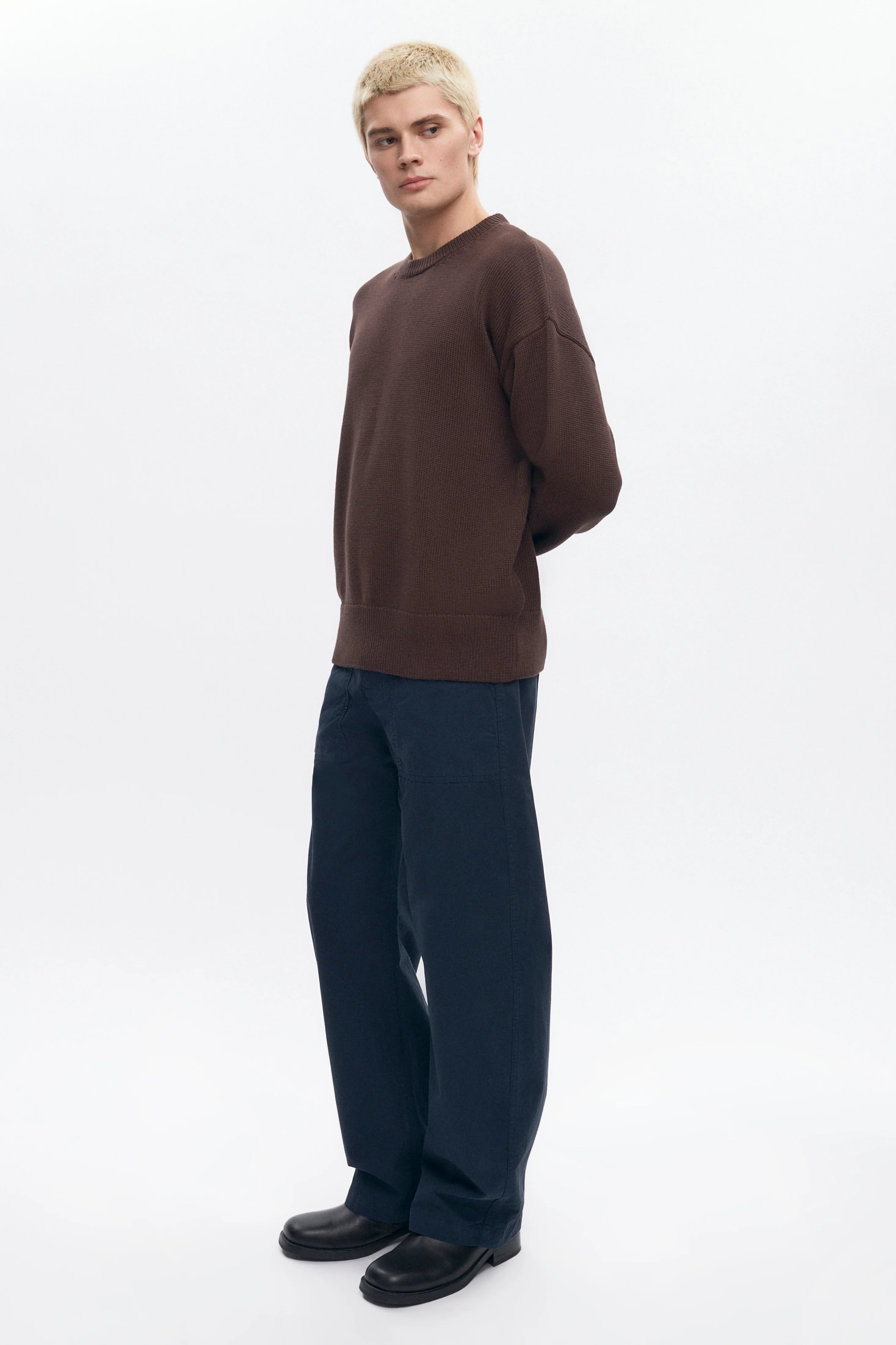 Men's Hamatah Sweater in Coffee Bean - Image 5