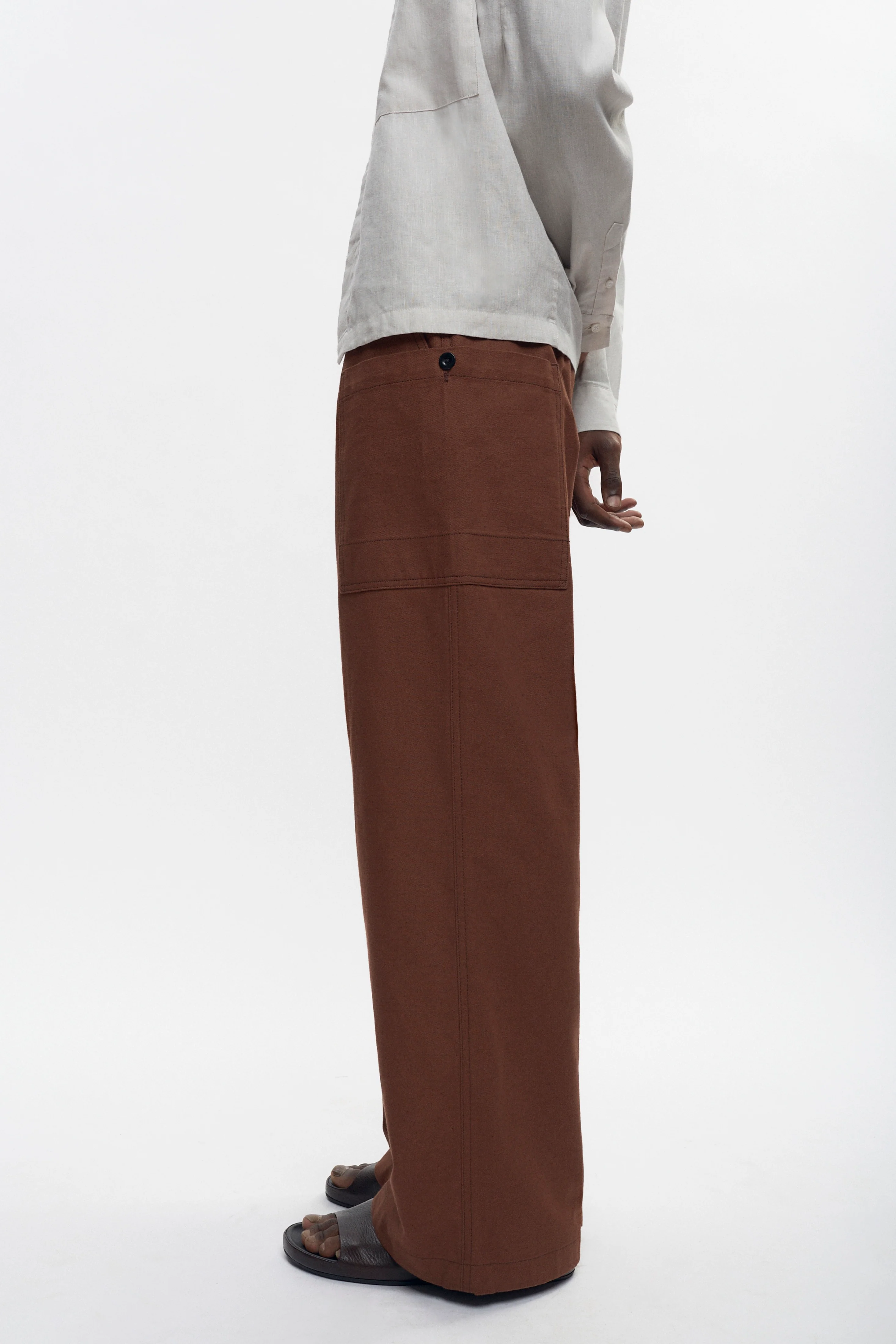 Harvest Pocket Pant in Cappuccino - Image 4