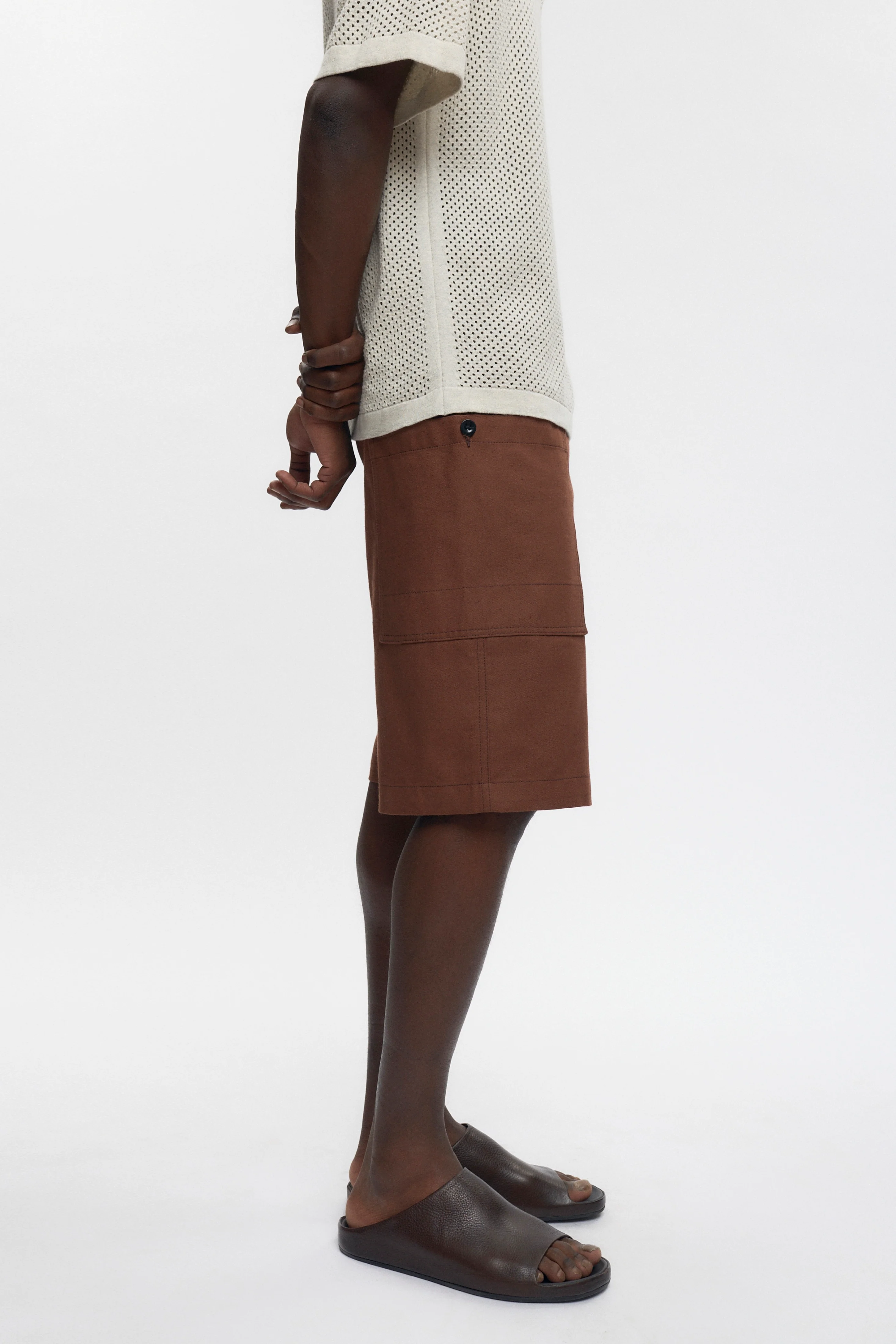 Harvest Pocket Shorts in Cappuccino - Image 4