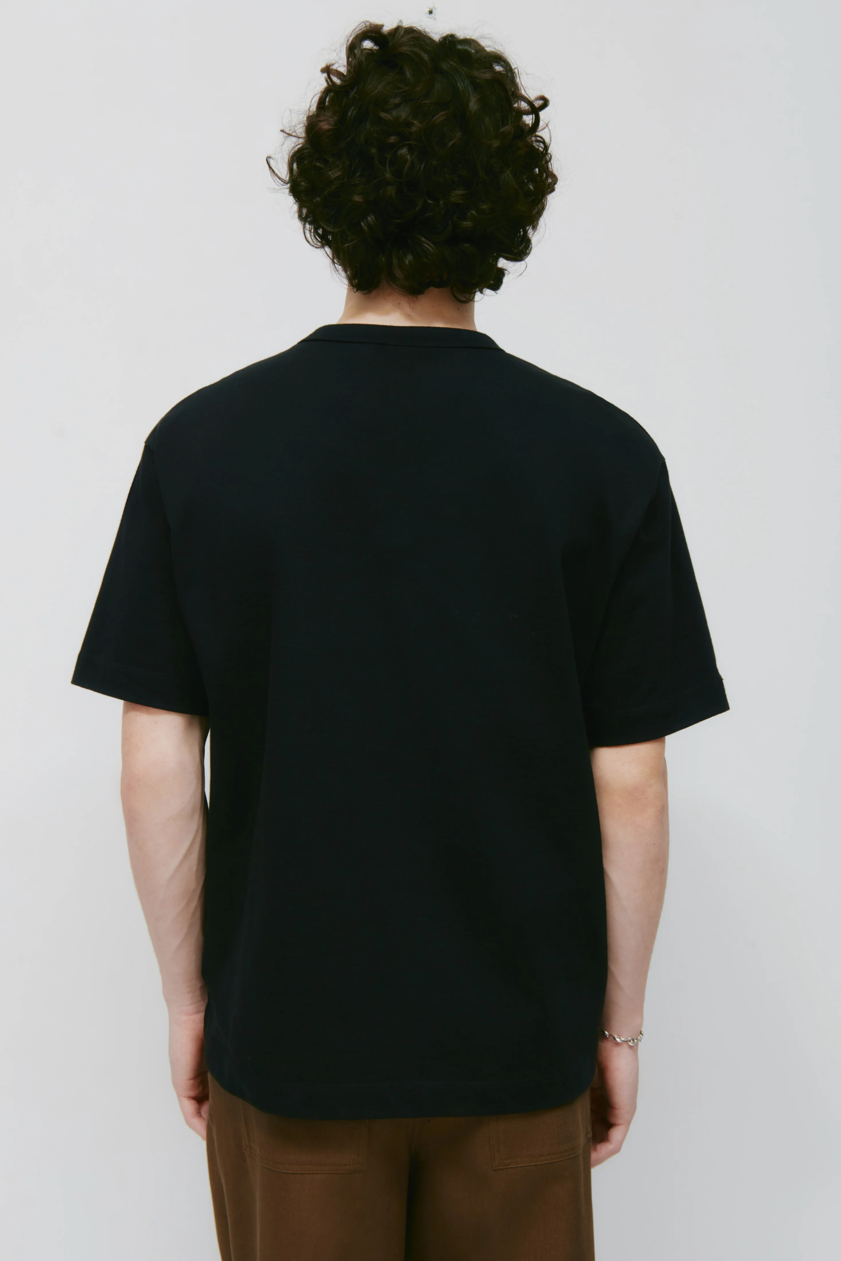 Men's Heavyweight Box Crew in Black - Image 4